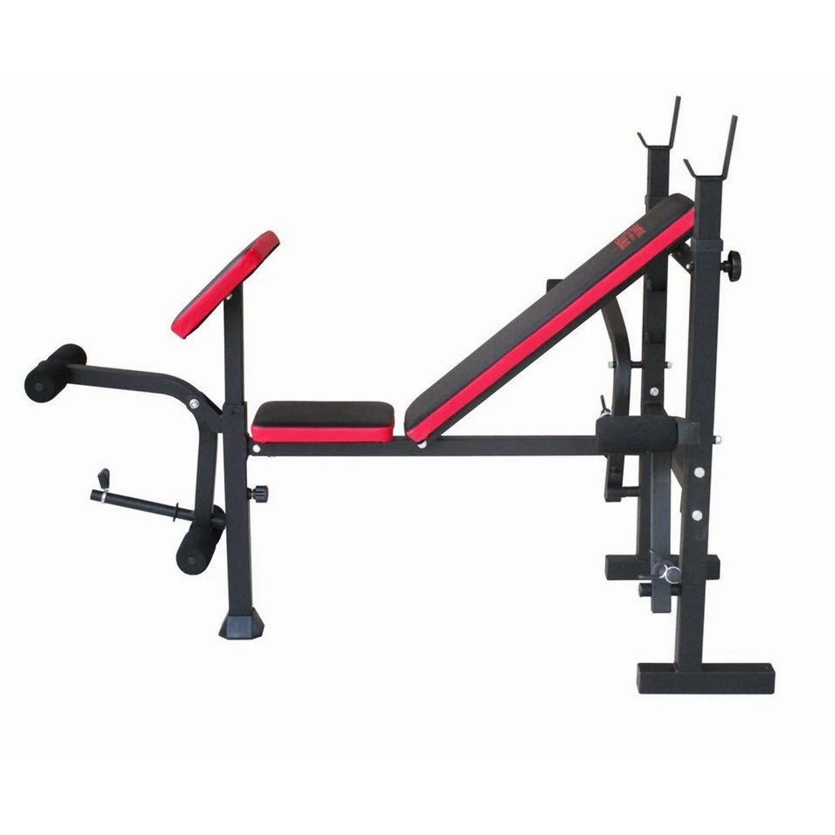 MOTIVE FITNESS Hantelbank Bronx, inkl. 36 kg Gewichtsset & Langhantelstange 2