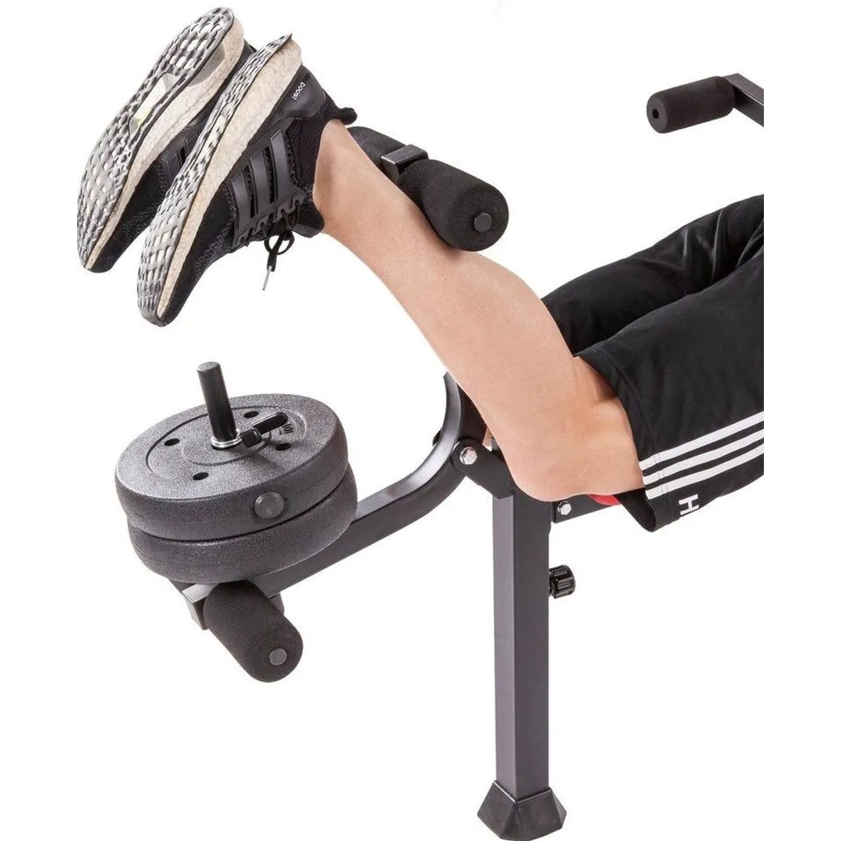 MOTIVE FITNESS Hantelbank Bronx, inkl. 36 kg Gewichtsset & Langhantelstange 5