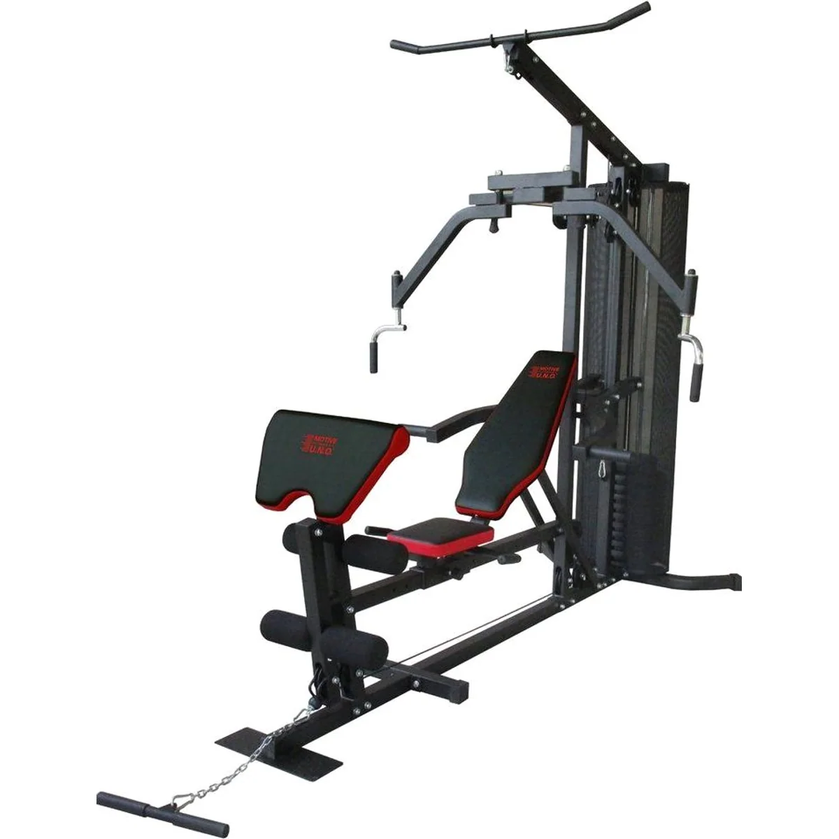 MOTIVE FITNESS Multi-Gym Competition, 10 Gewichtsblöcke, verstellbare Sitz- und Rückenlehne
