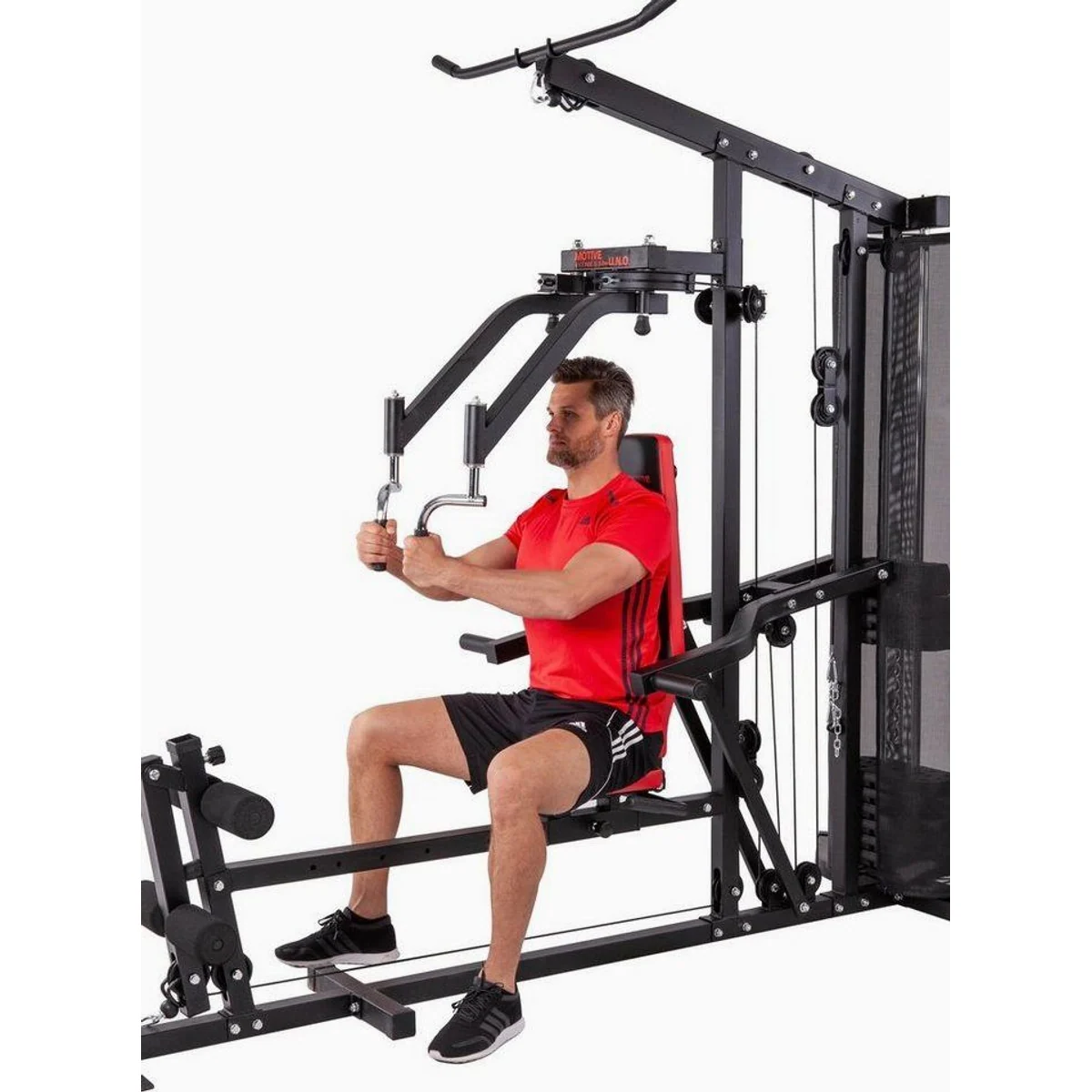 MOTIVE FITNESS Multi-Gym Competition, 10 Gewichtsblöcke, verstellbare Sitz- und Rückenlehne 5