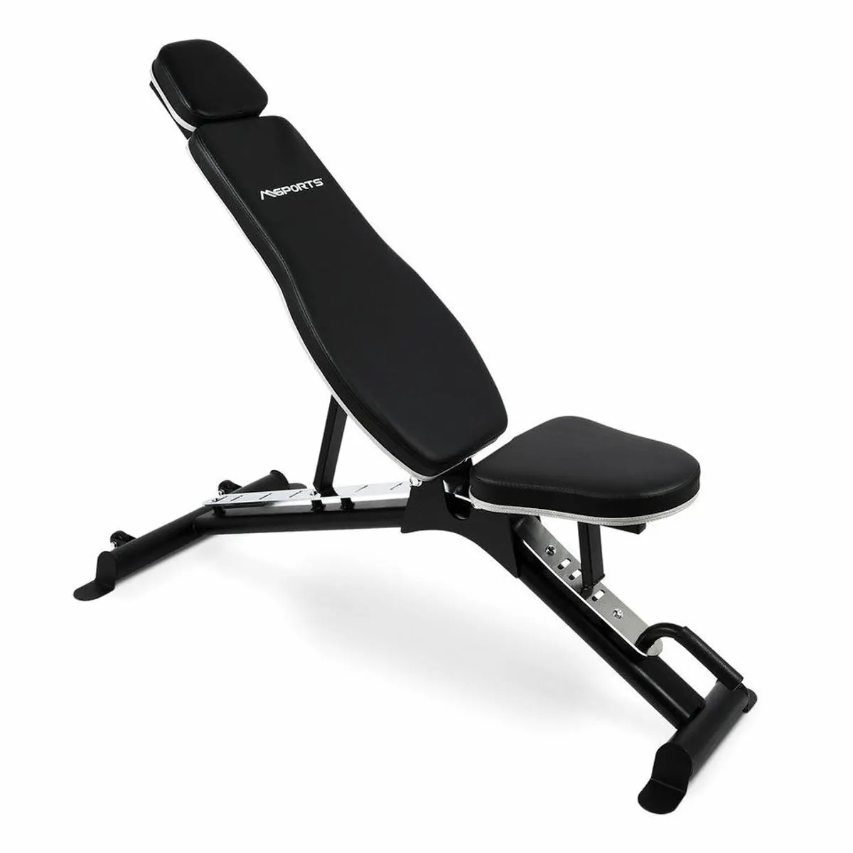 MSports Hantelbank Verstellbar, robust, vielseitig, für Zuhause und Studio