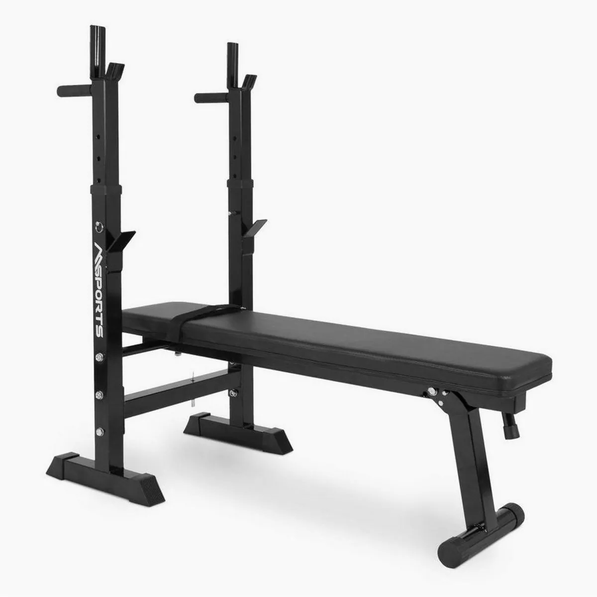 MSports Hantelbank multifunktional, klappbar, bis 200 kg belastbar