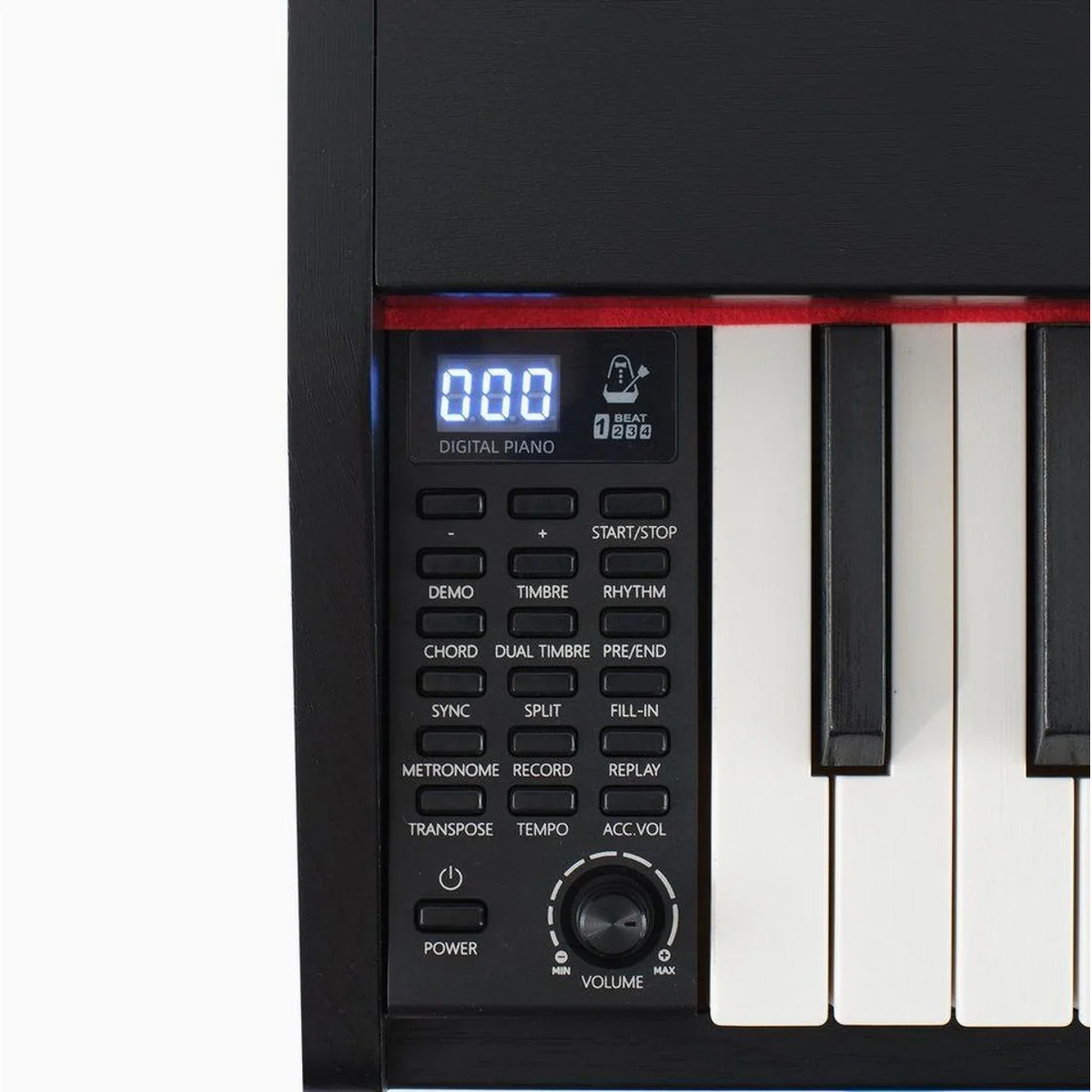 MUSTAR Digitalpiano 88 Tasten, ideal für Anfänger, inklusive 3 Pedalen 4