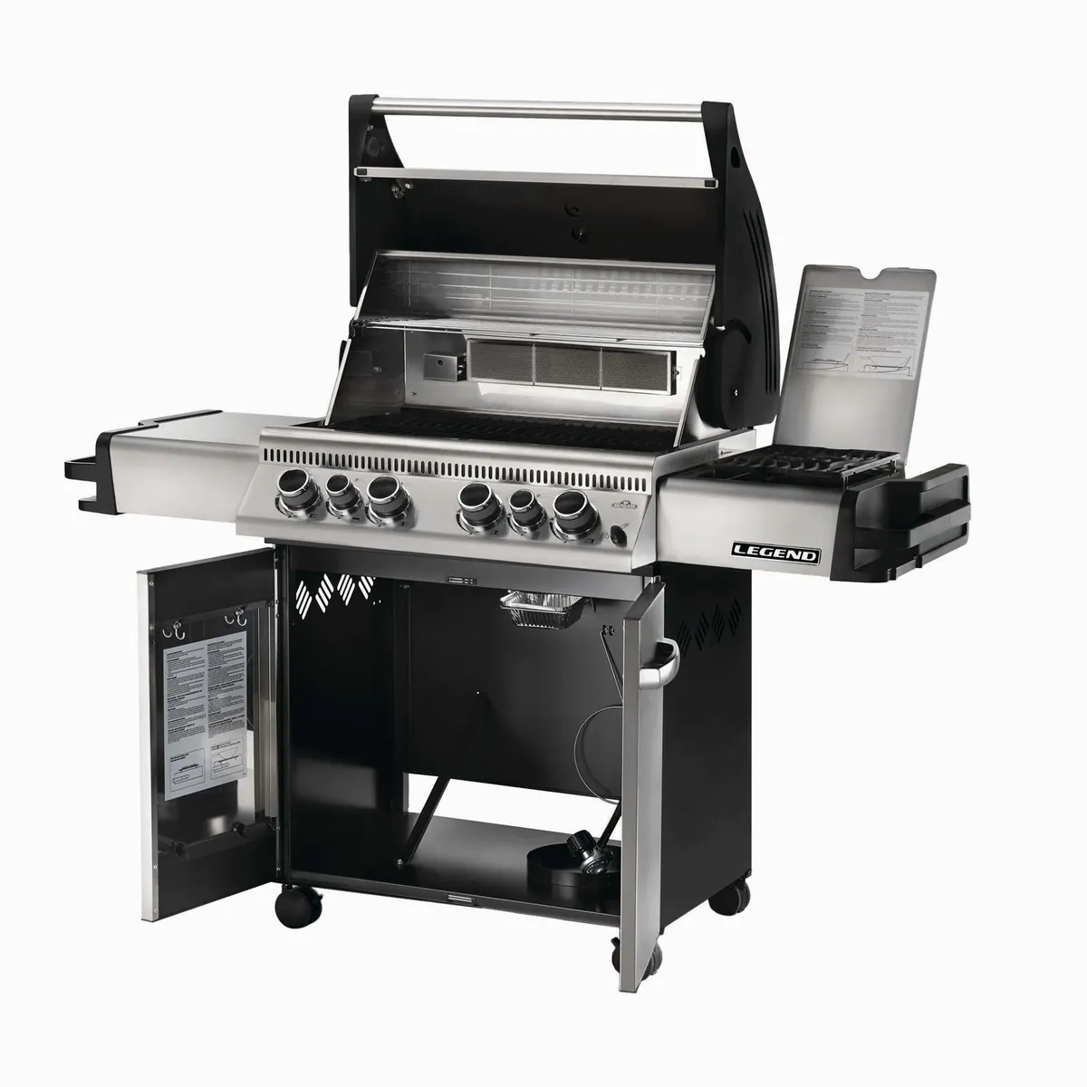 Napoleon Legend 485 Edelstahl Gasgrill, starke Hitze mit Sizzle Zone 4