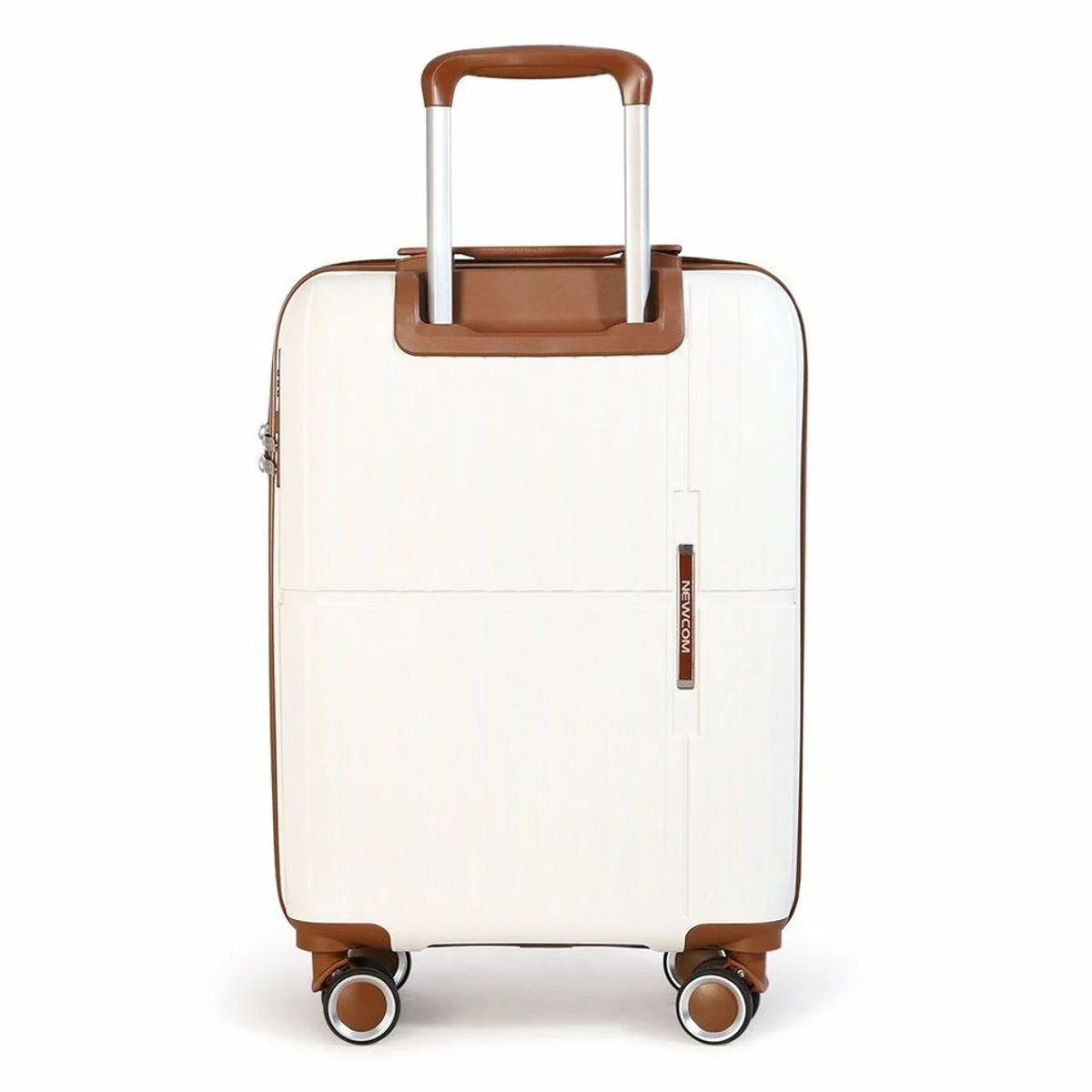 NEWCOM Hartschalen-Trolley Set, 3 Koffer in Weiß, 4 Rollen, Zahlenschloss 3