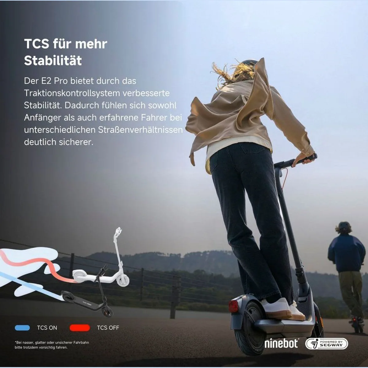 Ninebot E2 Pro D KickScooter, 20 km/h, 35 km Reichweite, 750 W Motor 2