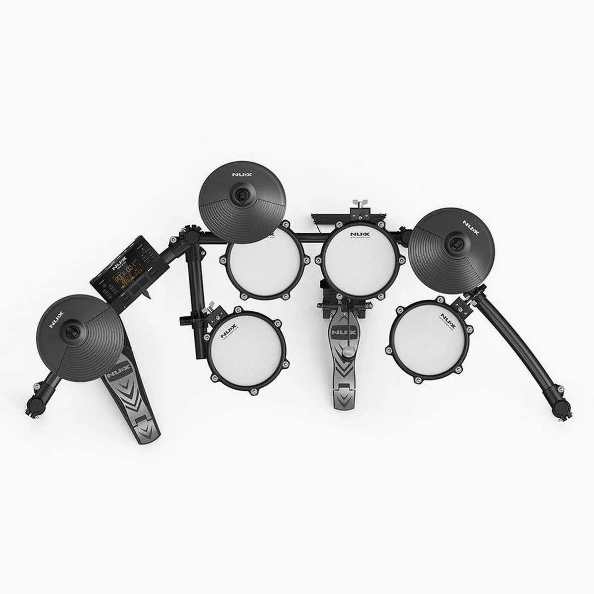 Nux DM-210 E-Drum Set, authentisches Spielgefühl, platzsparend, inkl. Zubehör 2
