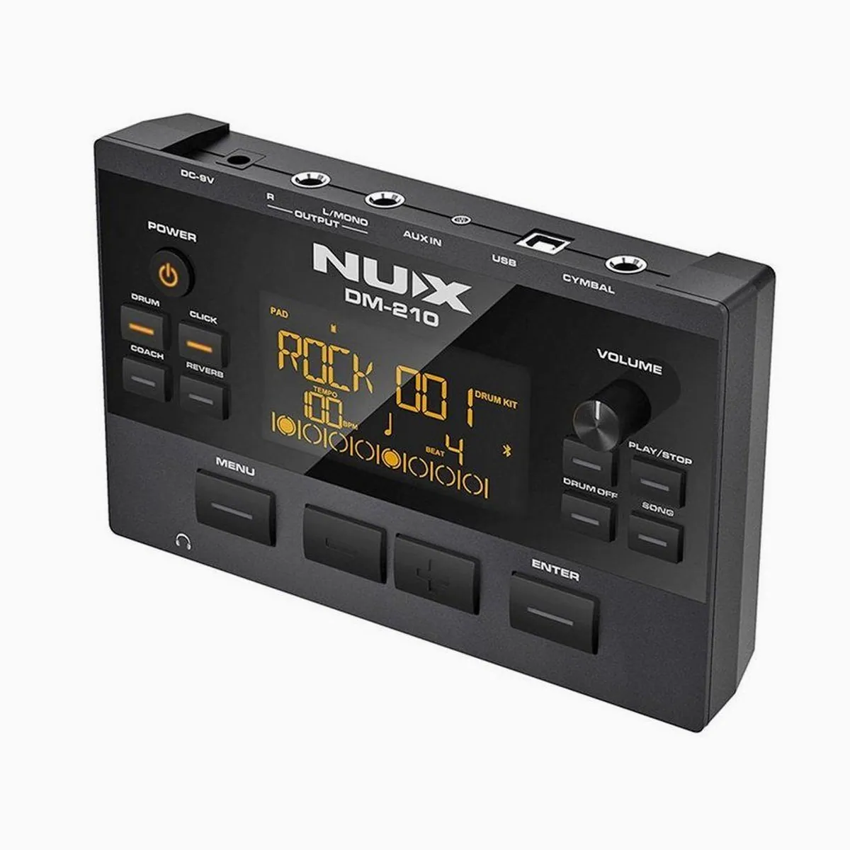 Nux DM-210 E-Drum Set, authentisches Spielgefühl, platzsparend, inkl. Zubehör 4