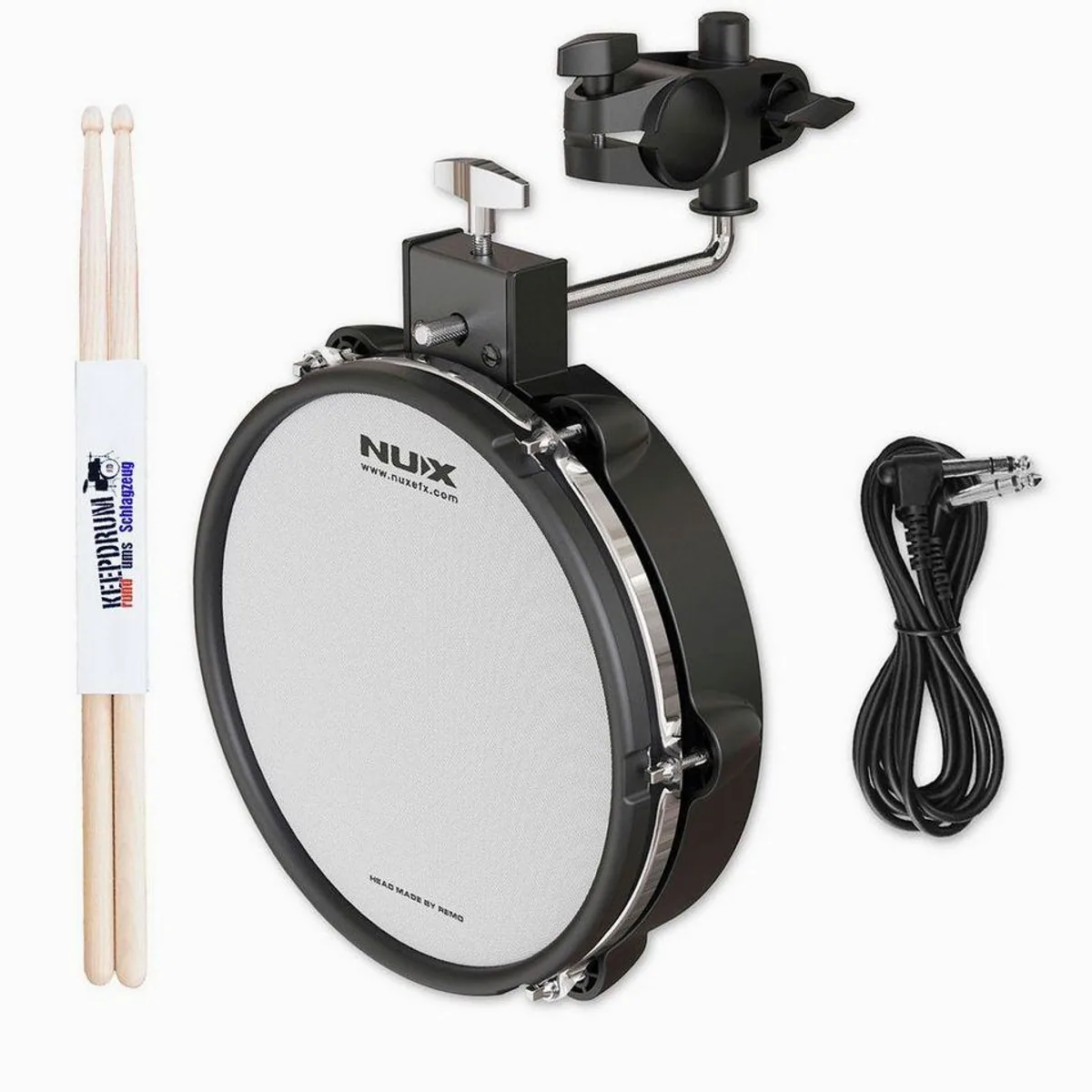 Nux DM-8 E-Drum Set, 30 Drum-Kits, Remo Mesh Heads, inkl. Drumsticks 3