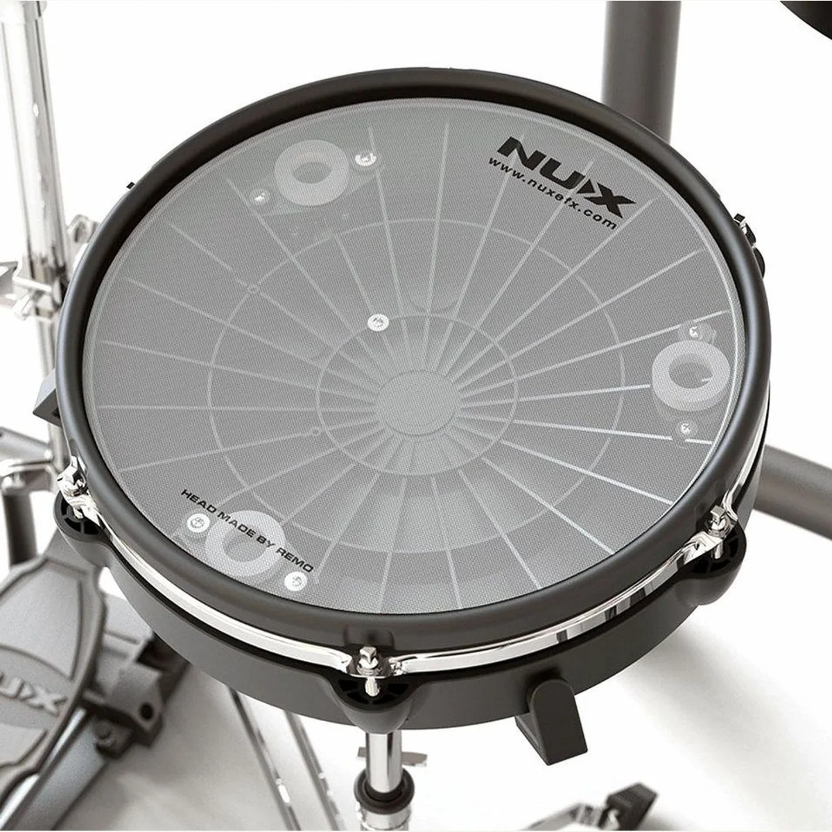 Nux DM-8 E-Drum Set, 30 Drum-Kits, Remo Mesh Heads, inkl. Drumsticks 5