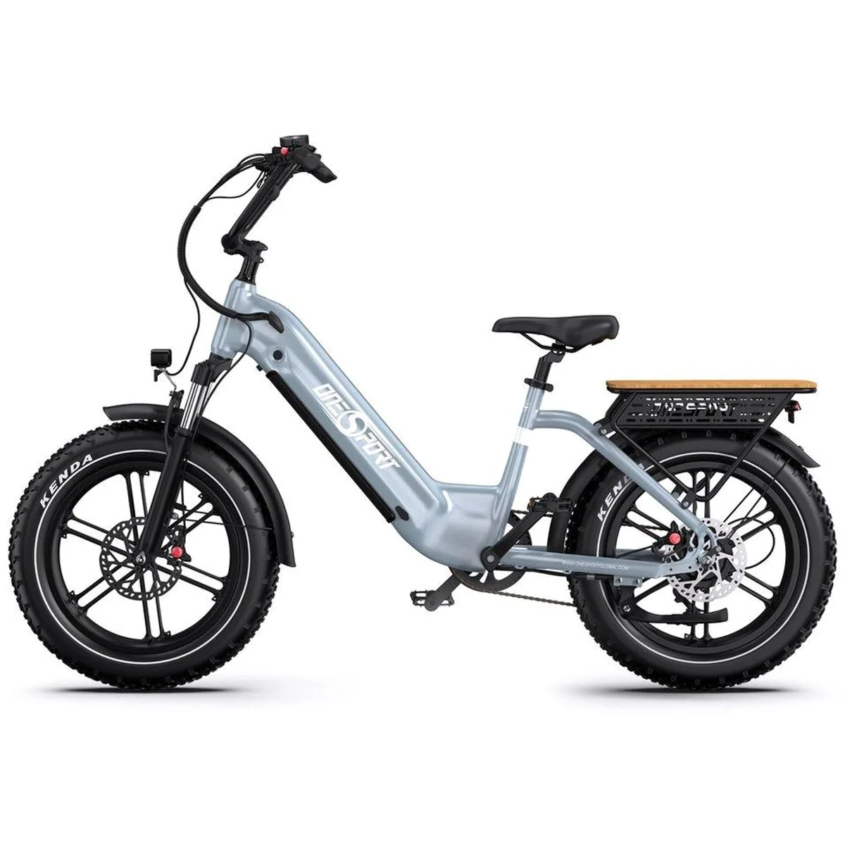 Onesport E-Bike 20 Zoll, 250W Motor, 130 km Reichweite, hydraulische Bremsen 3