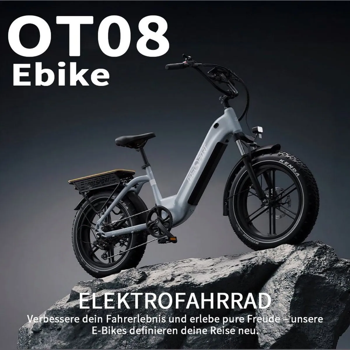 Onesport E-Bike 20 Zoll, 250W Motor, 130 km Reichweite, hydraulische Bremsen 4