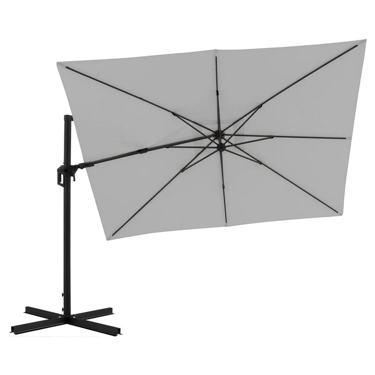 Outdoor ZIRKONIA Ampelschirm, drehbar, schwenkbar, höhenverstellbar