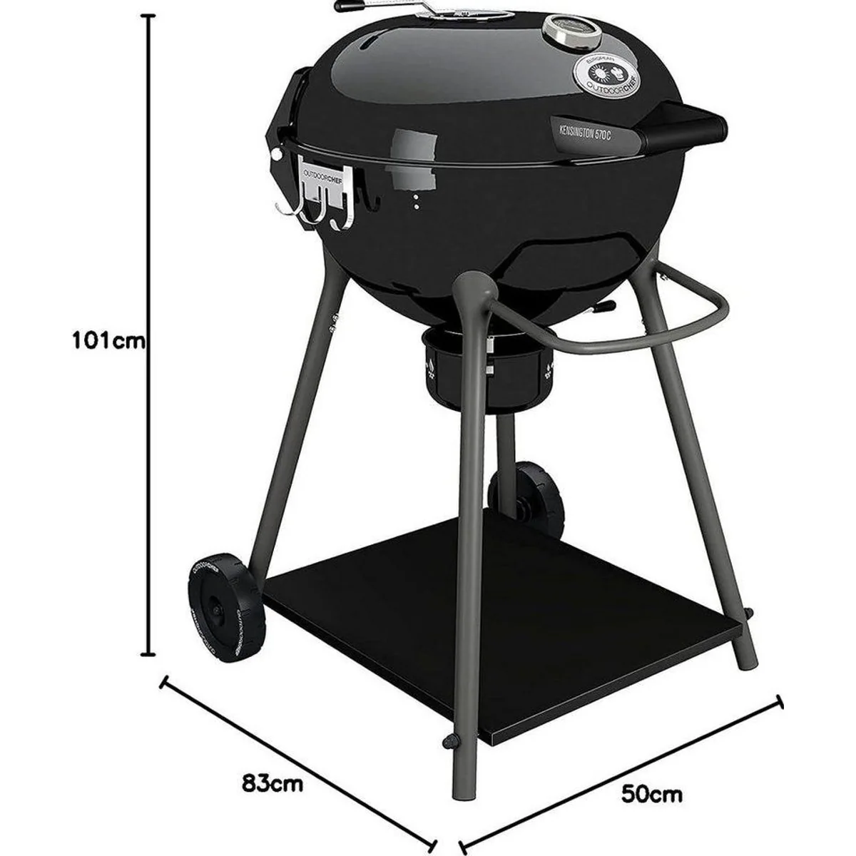 OUTDOORCHEF Kensington 570 ULINE, Kugelgrill für 6 Personen, Easy Slide Trichtersystem, TÜV geprüft 3