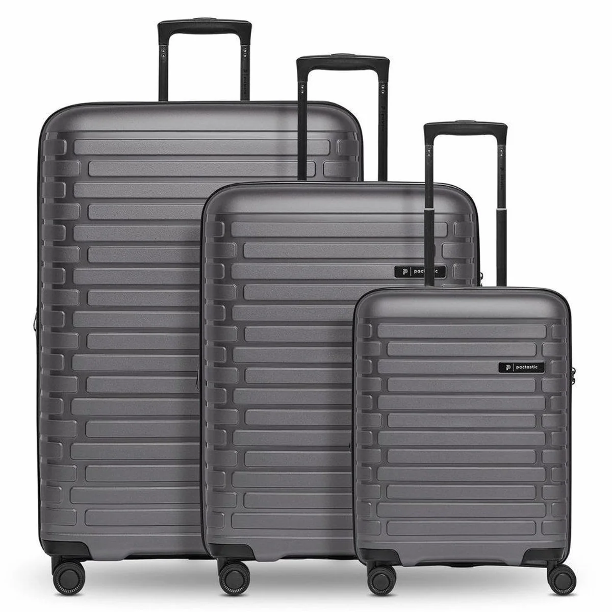 Pactastic Trolleyset Collection 04, 4 Rollen, 3-teilig, Polypropylen