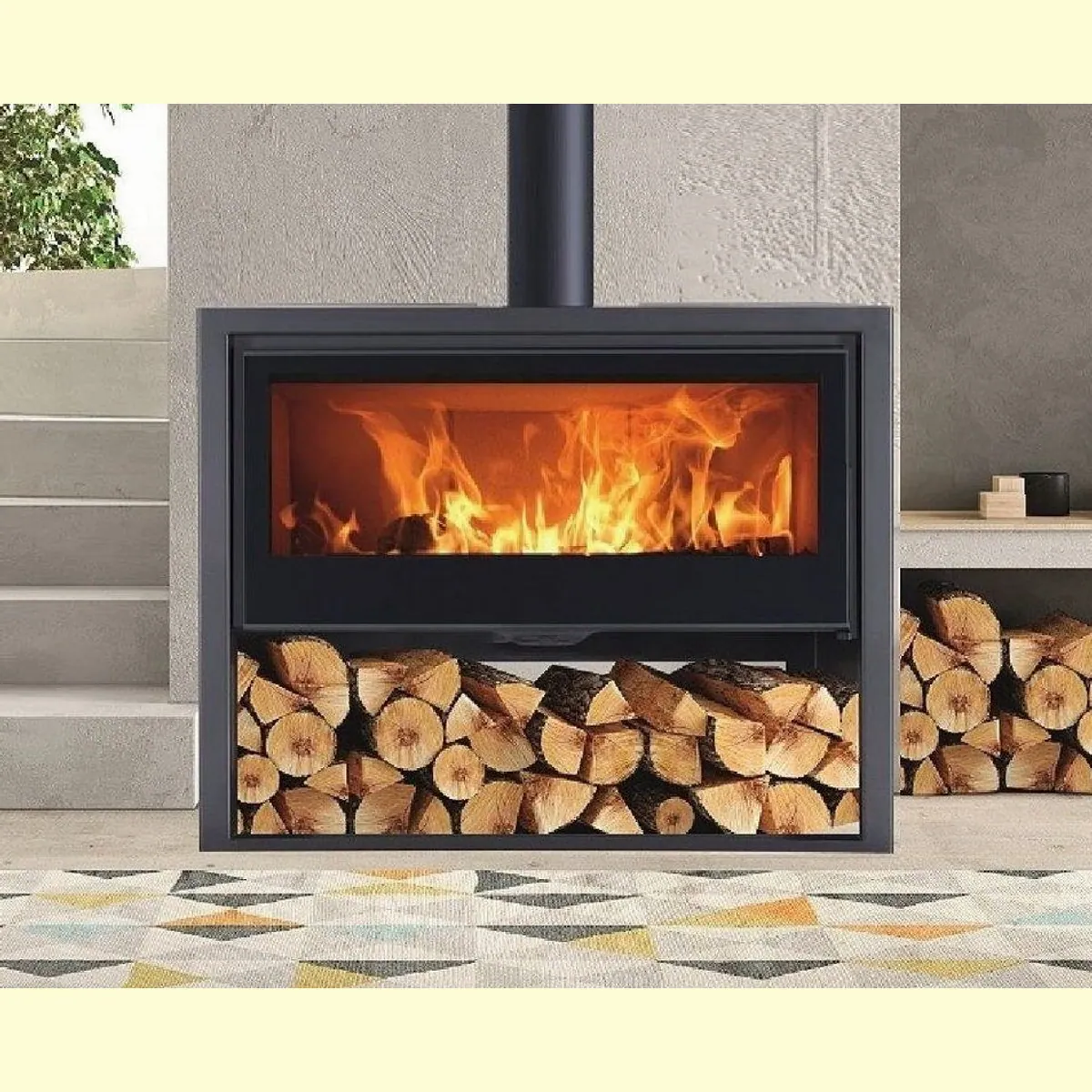Panadero ARPEGE Kaminofen, 8 kW, große Sichtscheibe, externen Luftanschluss 2