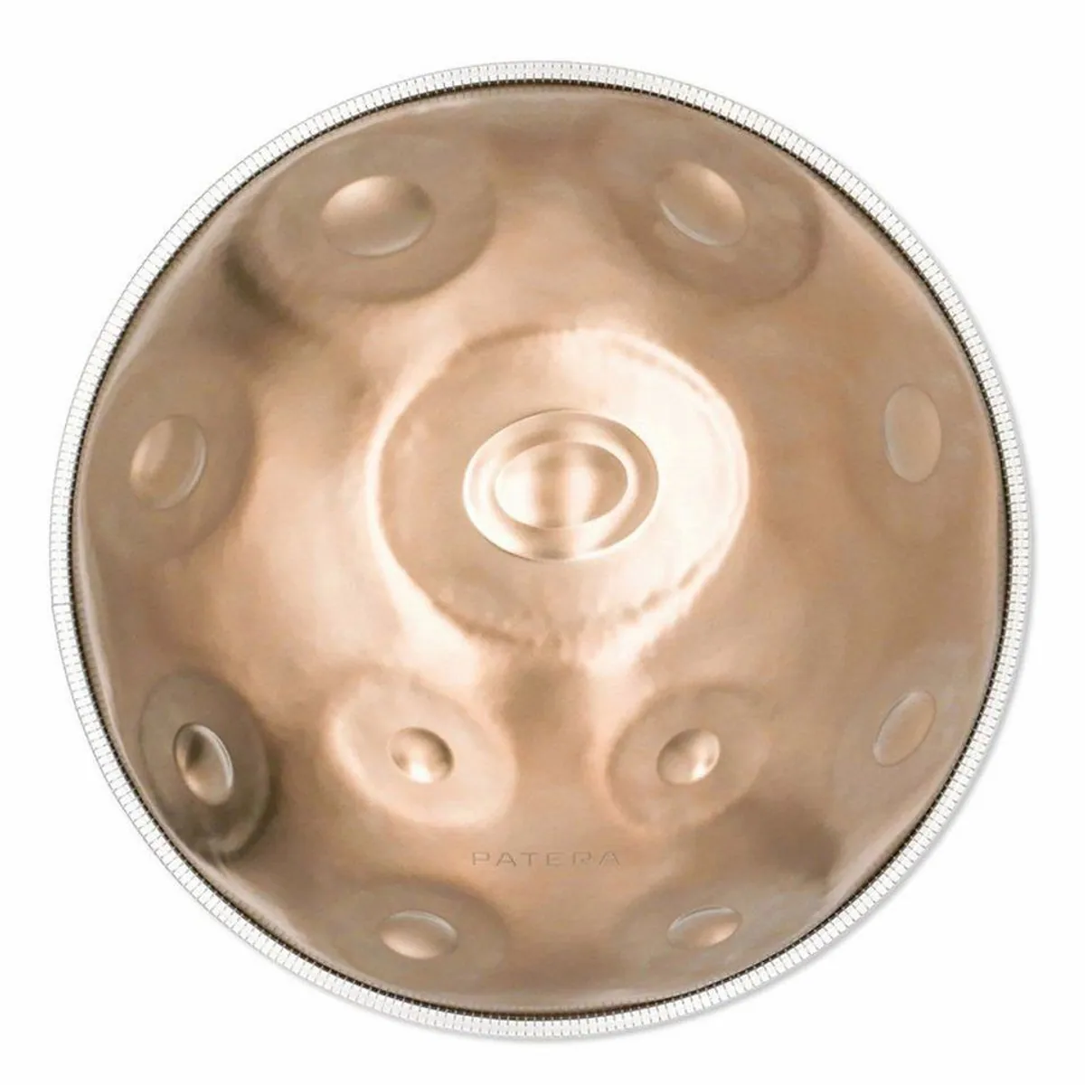 Patera Handpan HPDM-11, 11 Töne, D-Kurd, handgefertigt aus Edelstahl