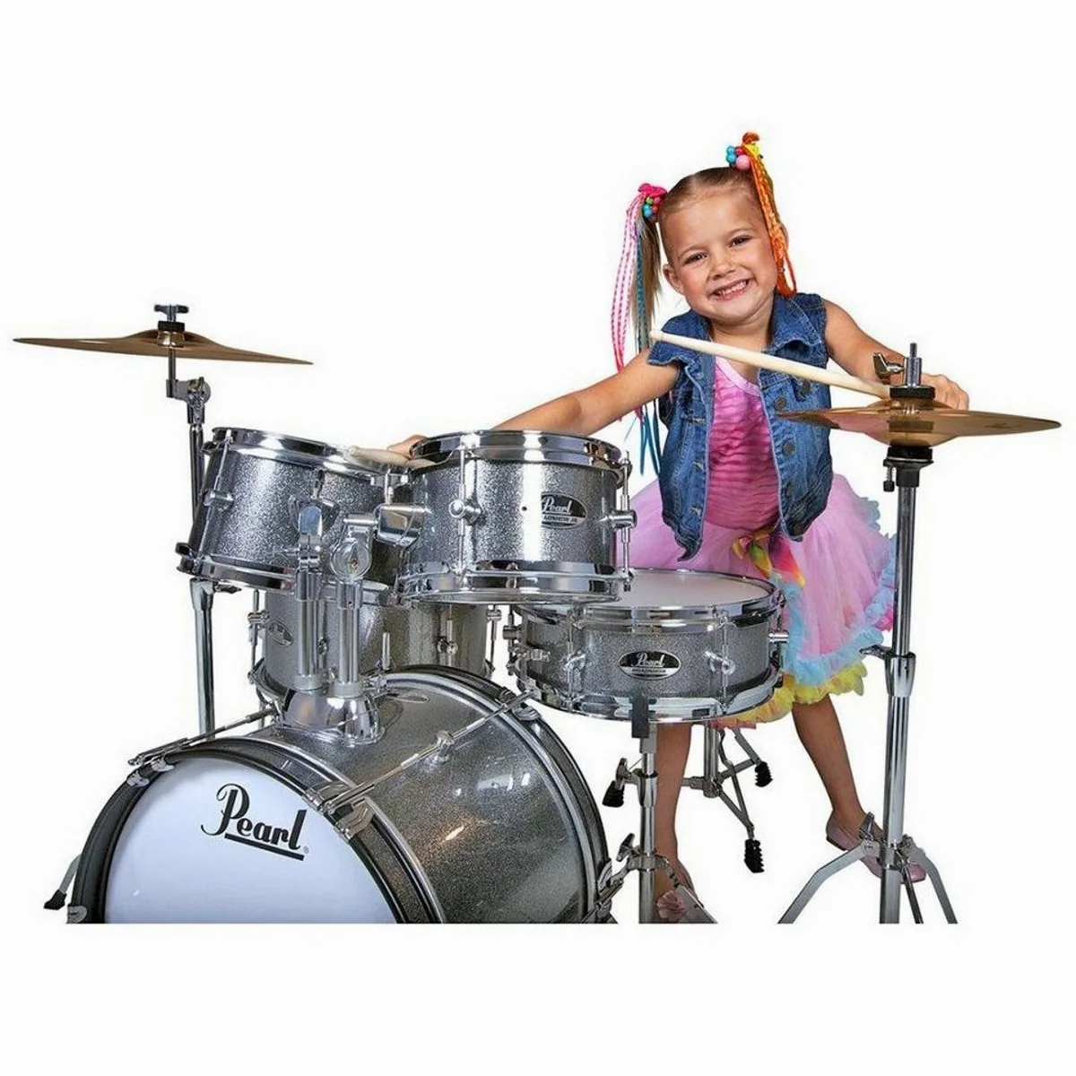 Pearl Roadshow RSJ465C-C708 Junior Schlagzeug, Komplettset für Kinder, 6-lagiges Pappelholz 3