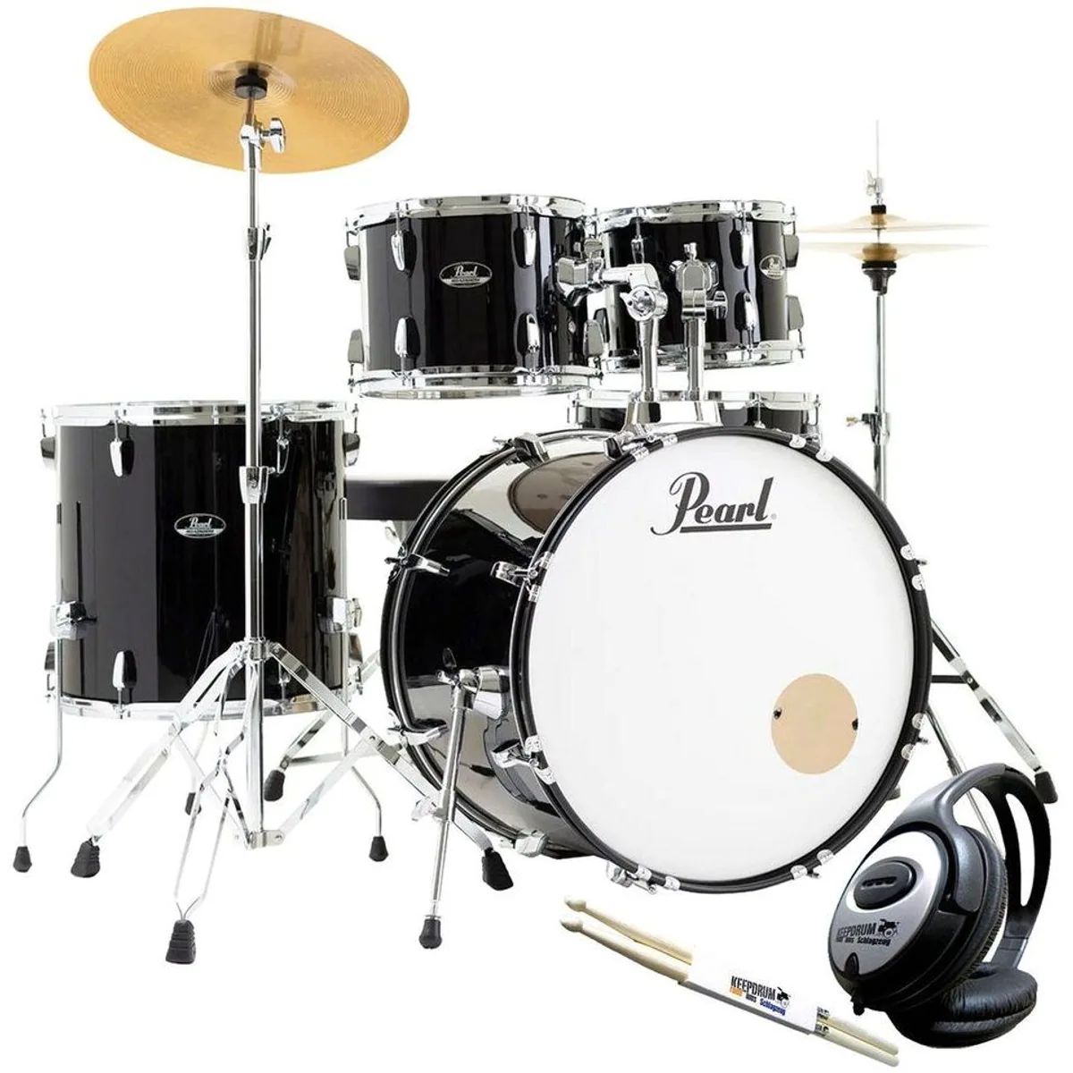 Pearl Roadshow Schlagzeug 22, inklusive Kopfhörer und Sticks