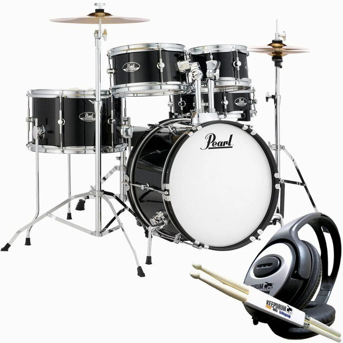 Pearl Drums Roadshow Junior Schlagzeug Set, ideal für Kinder, umfassendes Zubehör