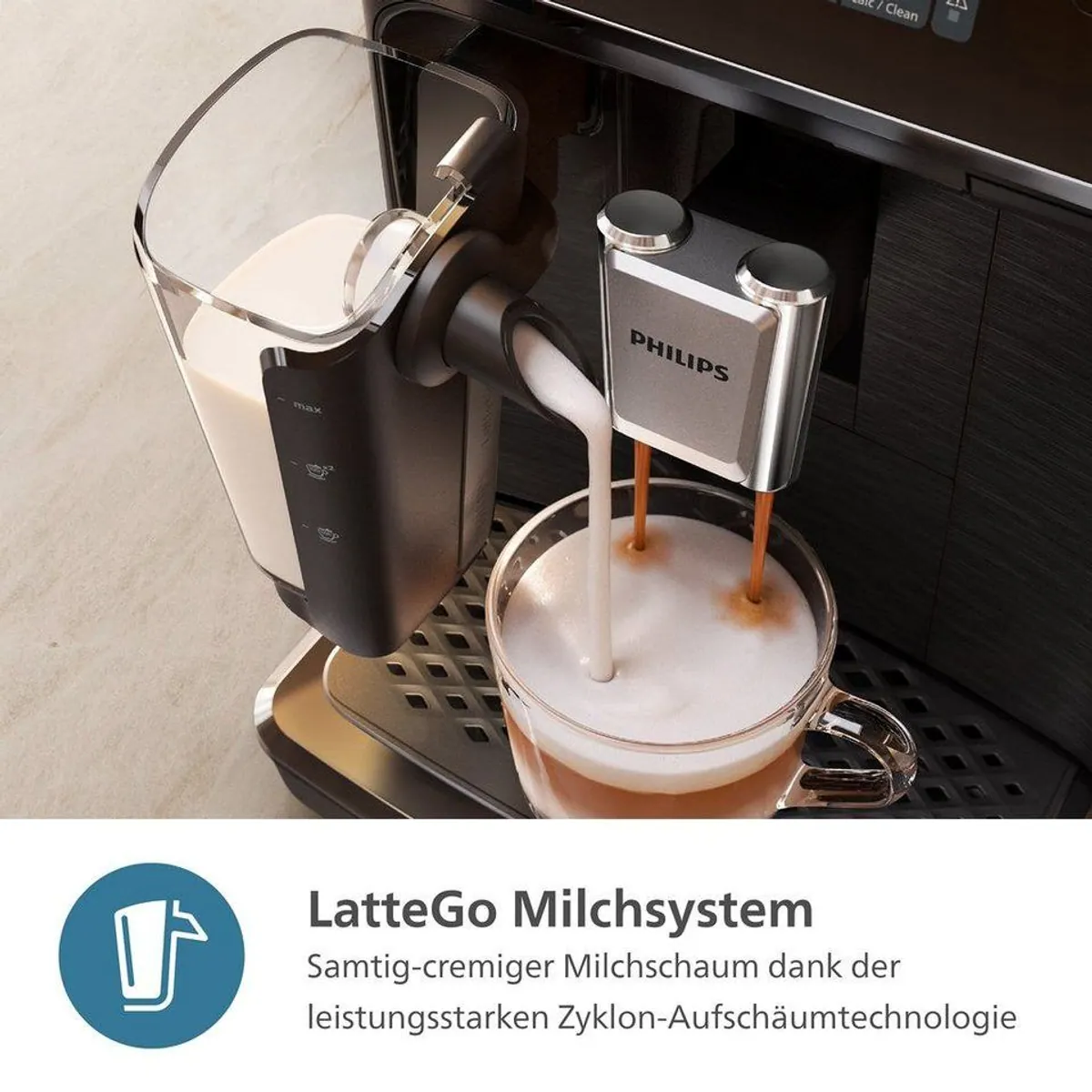 Philips EP2333/40 Kaffeevollautomat, 4 Kaffeespezialitäten, LatteGo-Milchsystem 4