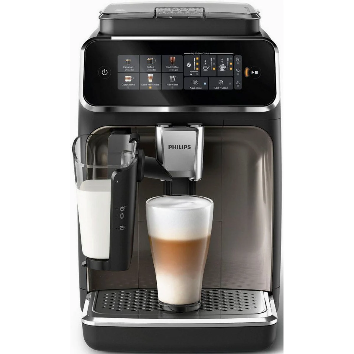 Philips Kaffeevollautomat EP3347/90, 6 Getränke, LatteGo-Milchsystem, SilentBrew Technologie 2