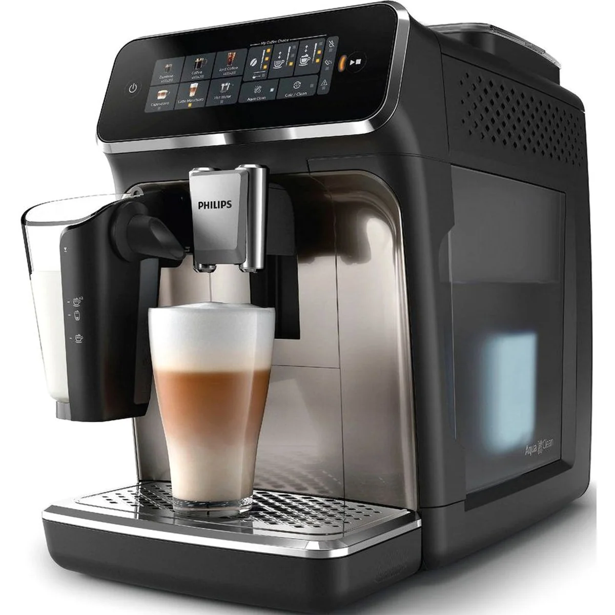 Philips Kaffeevollautomat EP3347/90, 6 Getränke, LatteGo-Milchsystem, SilentBrew Technologie 3