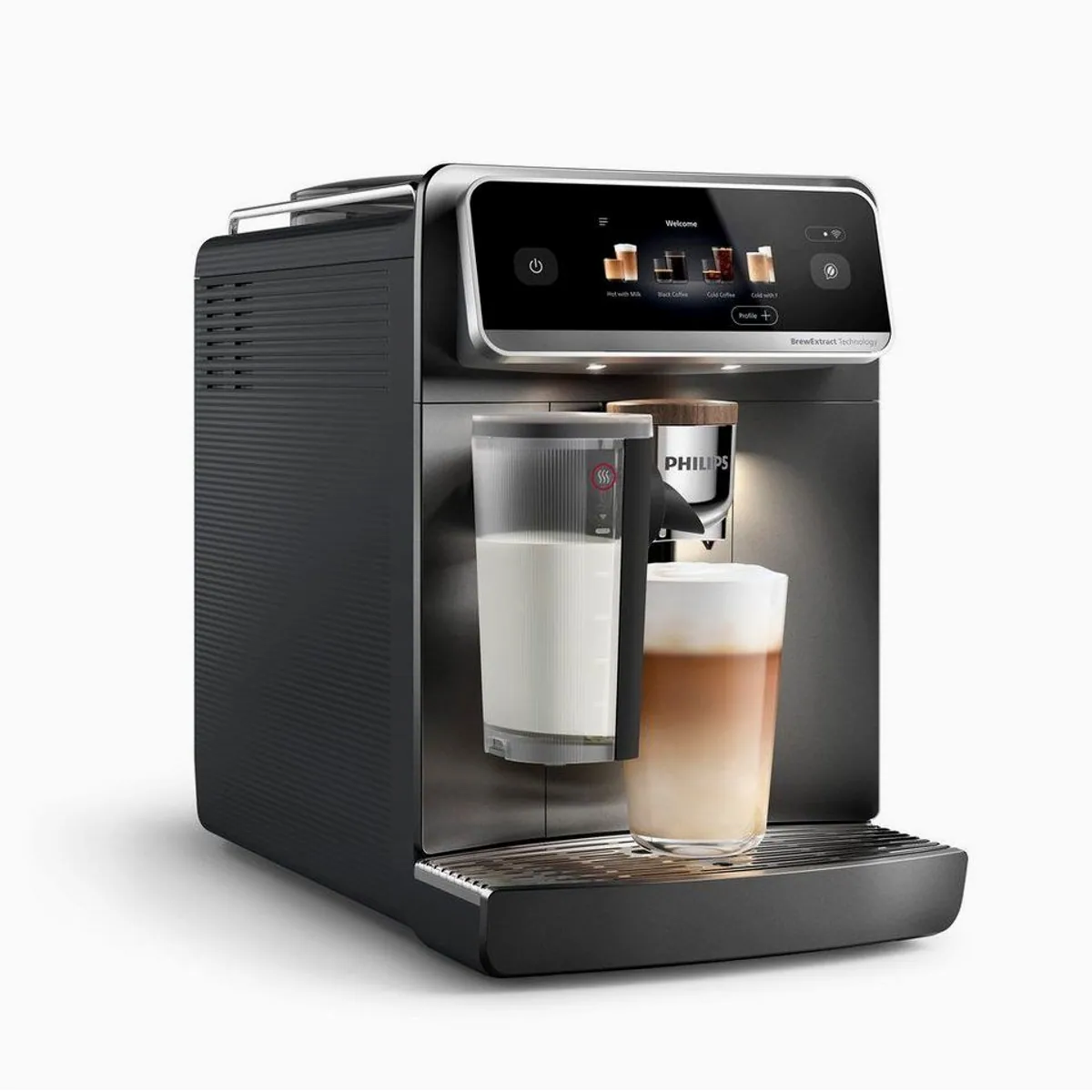 Philips EP8757/12 Kaffeevollautomat, 50 Getränke, LatteGo Pro, BrewExtract Technologie