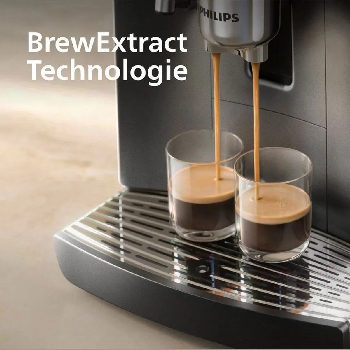 Philips EP8757/12 Kaffeevollautomat, 50 Getränke, LatteGo Pro, BrewExtract Technologie 3