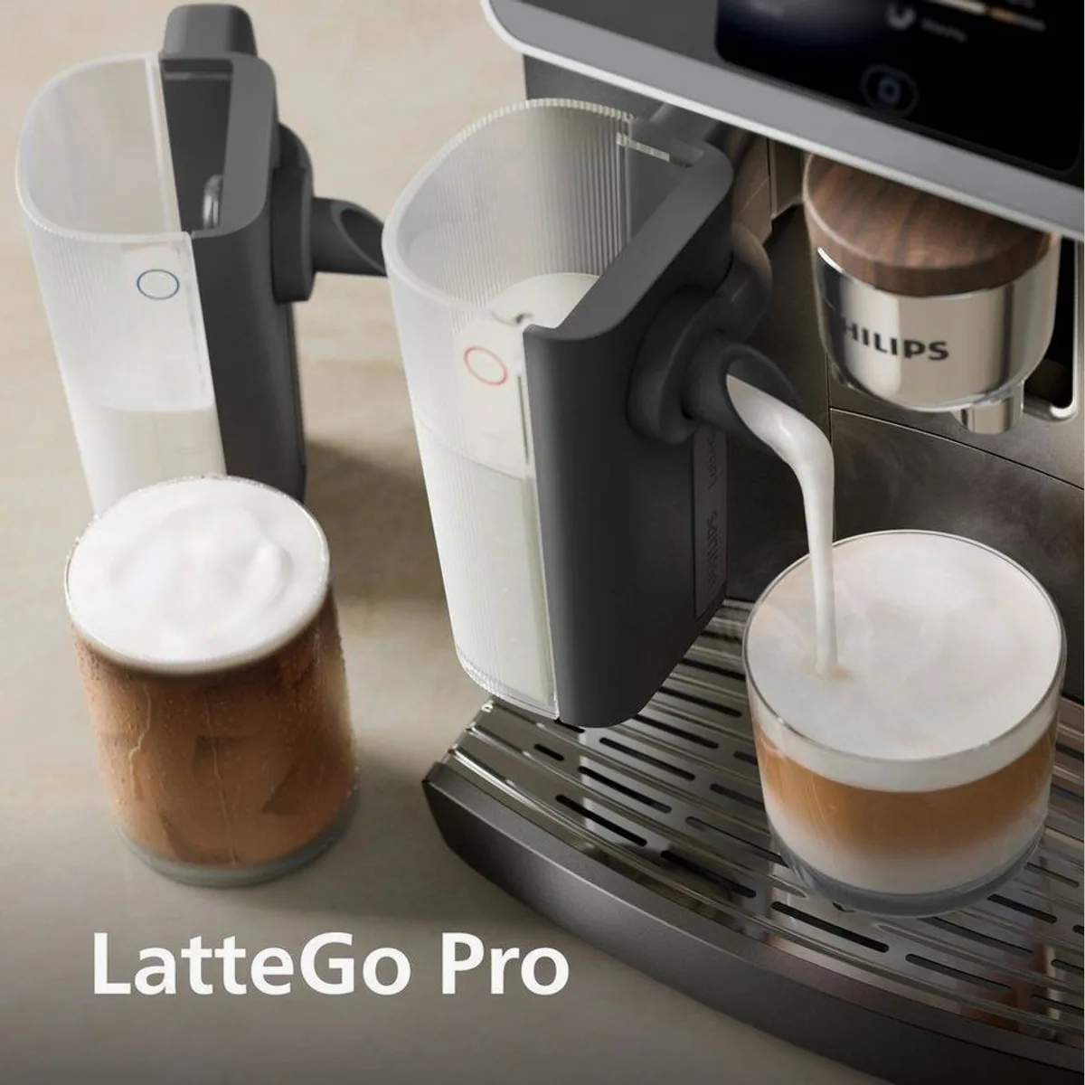Philips EP8757/12 Kaffeevollautomat, 50 Getränke, LatteGo Pro, BrewExtract Technologie 4