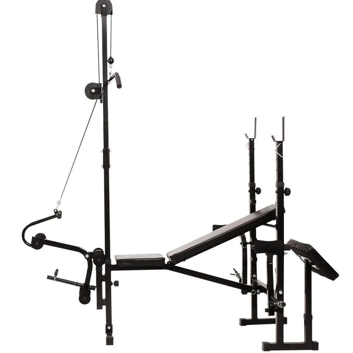 Physionics Kraftstation Hantelbank Multi, 5-in-1 Station, verstellbare Rückenlehne, hohe Belastbarkeit 4