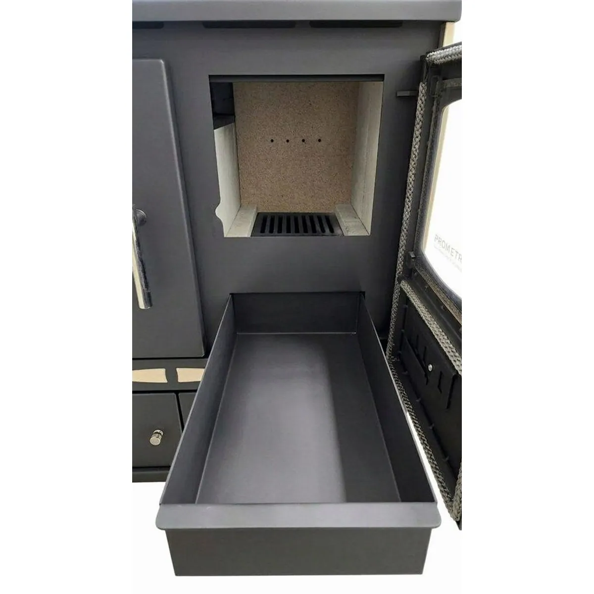 Prometey P ECO INOX Küchenofen, 7 kW, Edelstahlbackfach, moderne Brennraumtechnik 4
