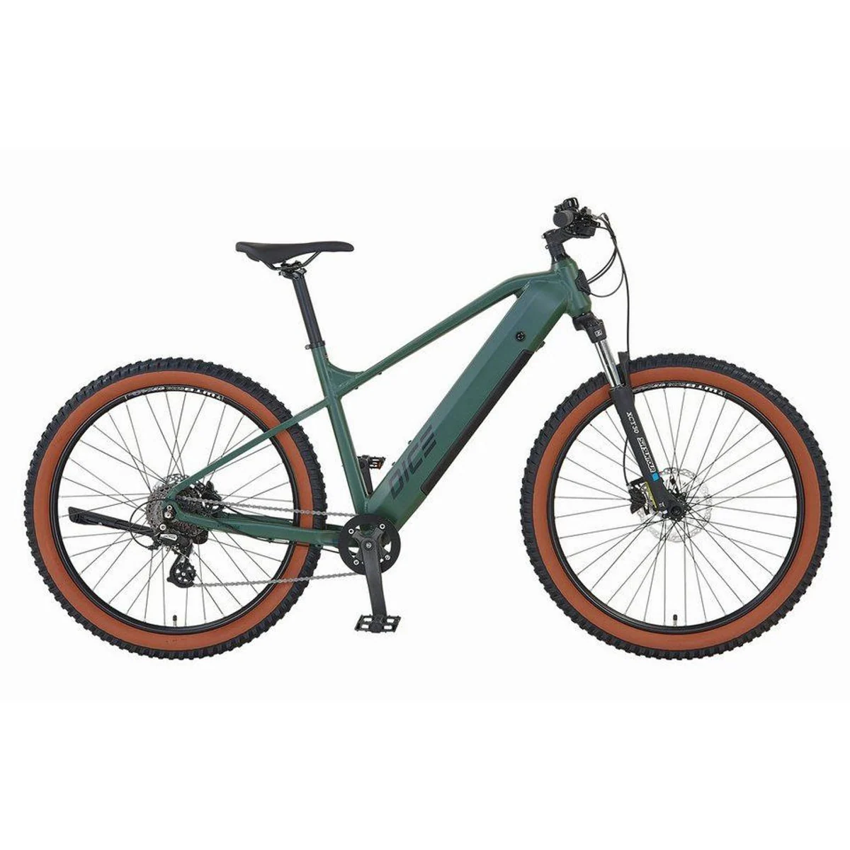 Prophete Dice 1.0 E-Mountainbike, 250 W Heckmotor, 8-Gang Shimano, 360 Wh Akku