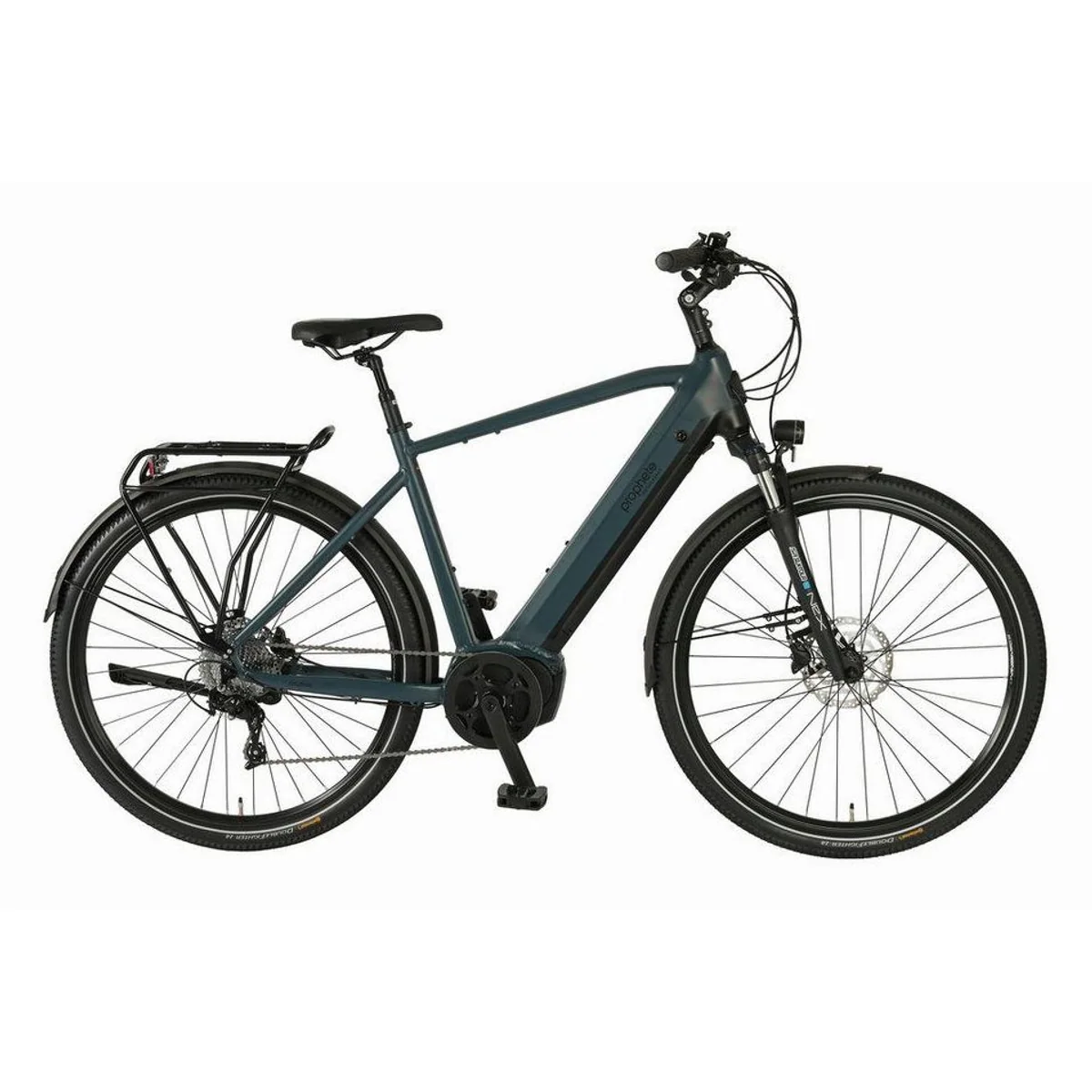 Prophete E-Bike Trekkingrad Entdecker 4.8, kraftvoller Mittelmotor, 10-Gang Schaltung