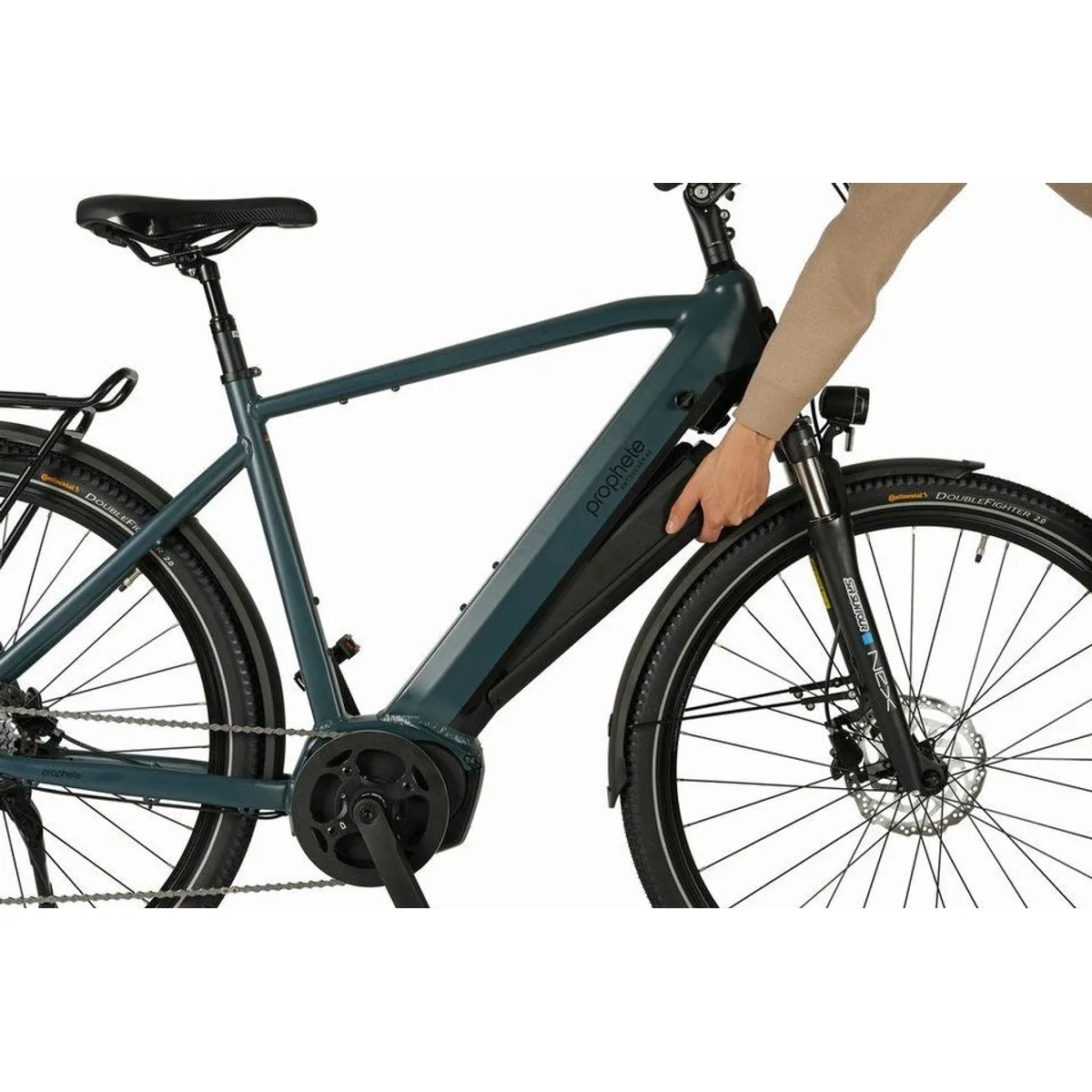 Prophete E-Bike Trekkingrad Entdecker 4.8, kraftvoller Mittelmotor, 10-Gang Schaltung 5