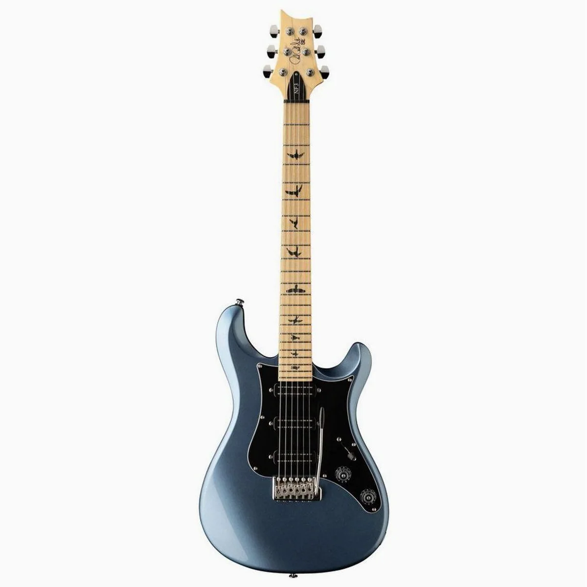 PRS SE NF3 Maple E-Gitarre, vielseitige Klangvielfalt, Ice Blue Metallic