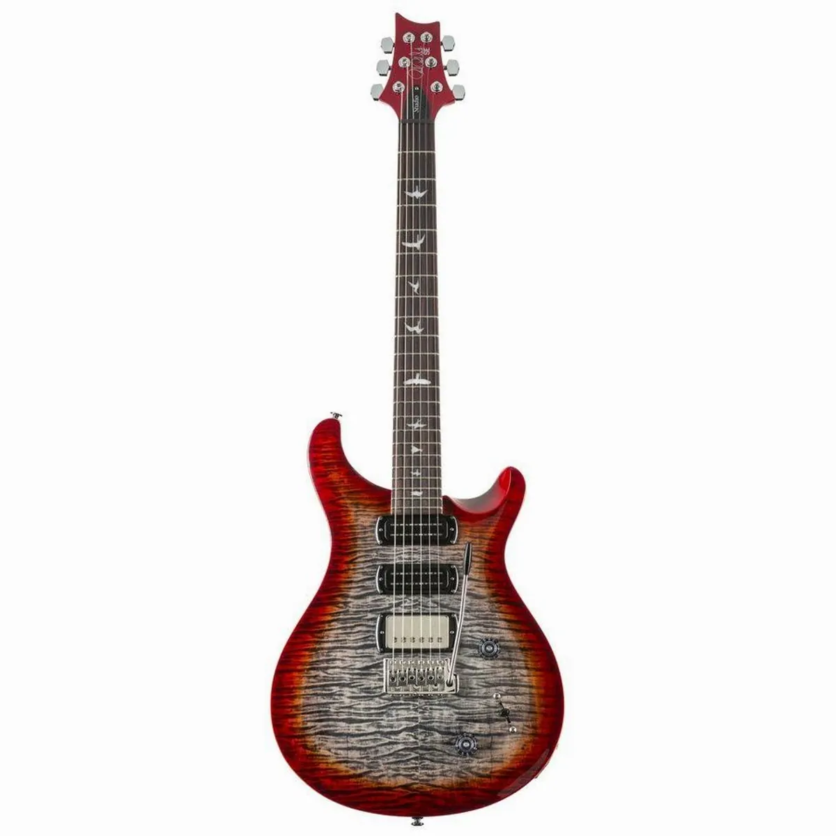 PRS SE Studio Charcoal Cherry Burst, vielseitiger Sound & elegantes Design 2
