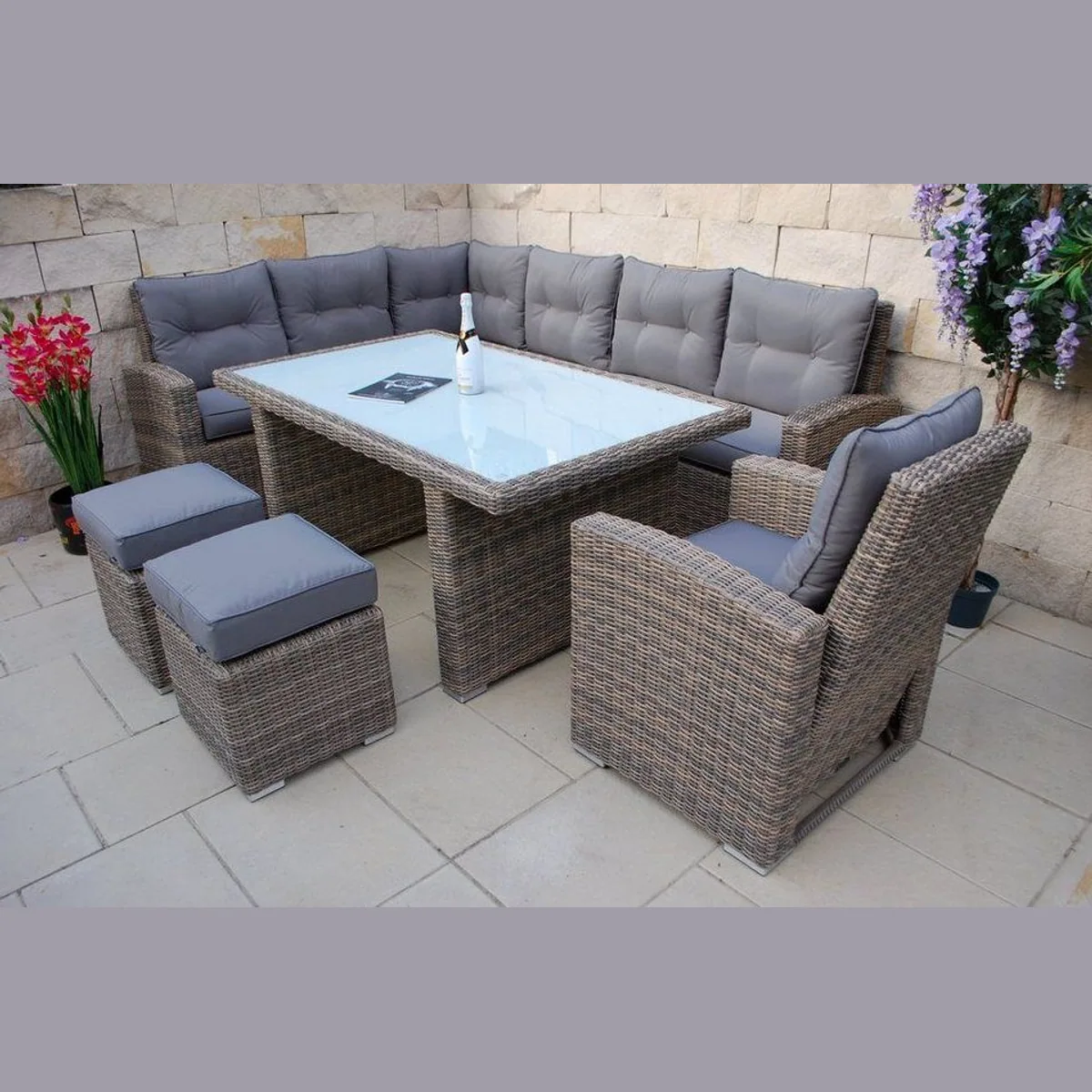 Ragnarök Möbel-Design Gartenlounge-Set Wieland XL, großzügig & flexibel