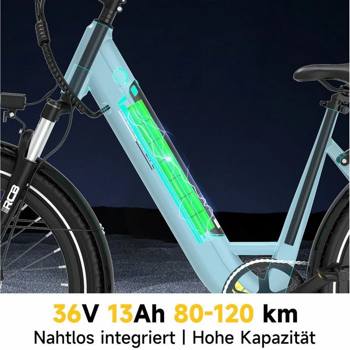 RCB E-Bike Pedelec G6, kraftvoller Motor, smarte APP-Nutzung, hohe Reichweite 2