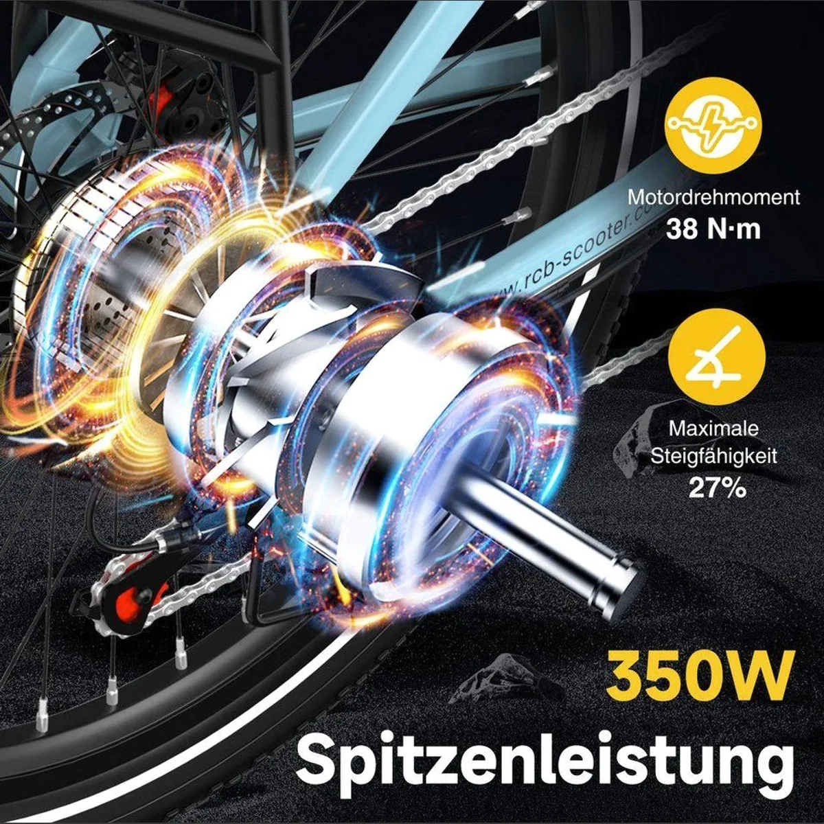 RCB E-Bike Pedelec G6, kraftvoller Motor, smarte APP-Nutzung, hohe Reichweite 5