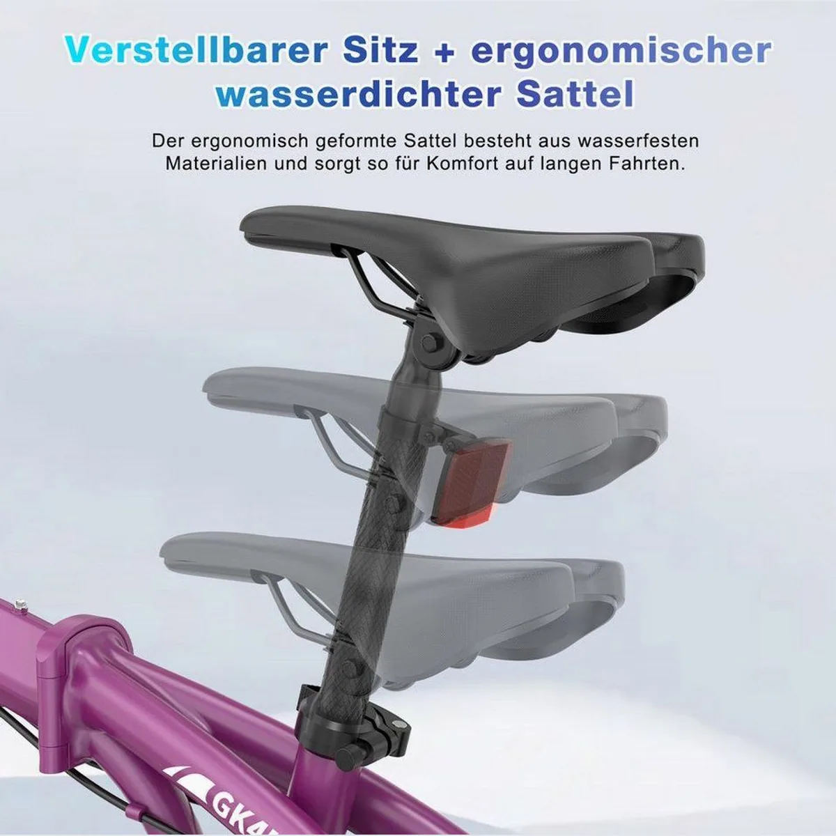 RCB GK4 Faltrad, doppelt faltbar, 20 Zoll, 7-Gang für Pendler 5