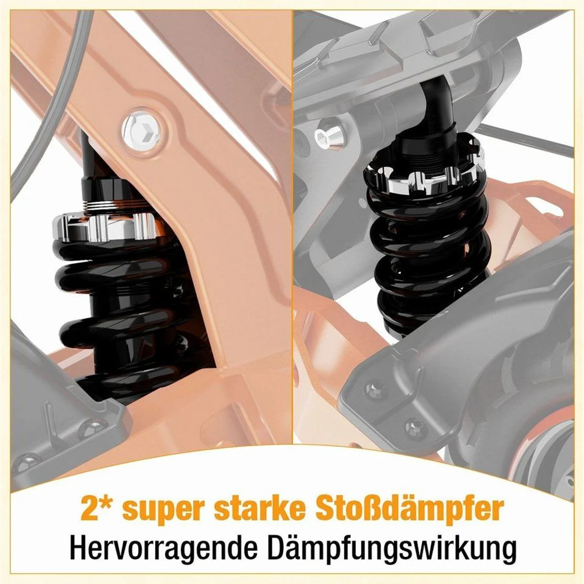 RCB D7/D7PRO E-Scooter, 90-120 km Reichweite, 10" Reifen, 500 W Motor 4
