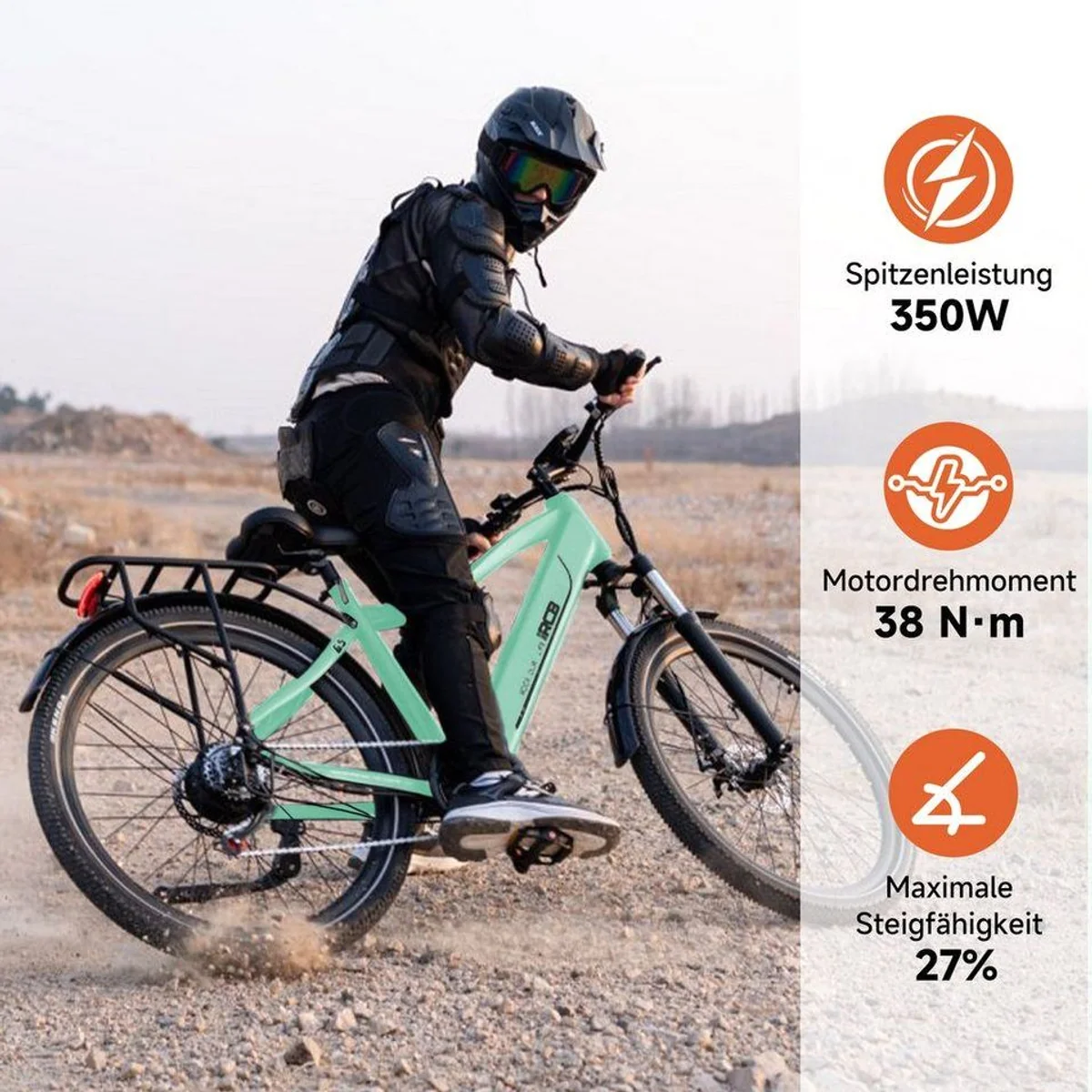 RCB E-Bike Pedelec G5, 27,5 Zoll, 468 Wh Akku, 7-Gang-Schaltung, APP & NFC 3