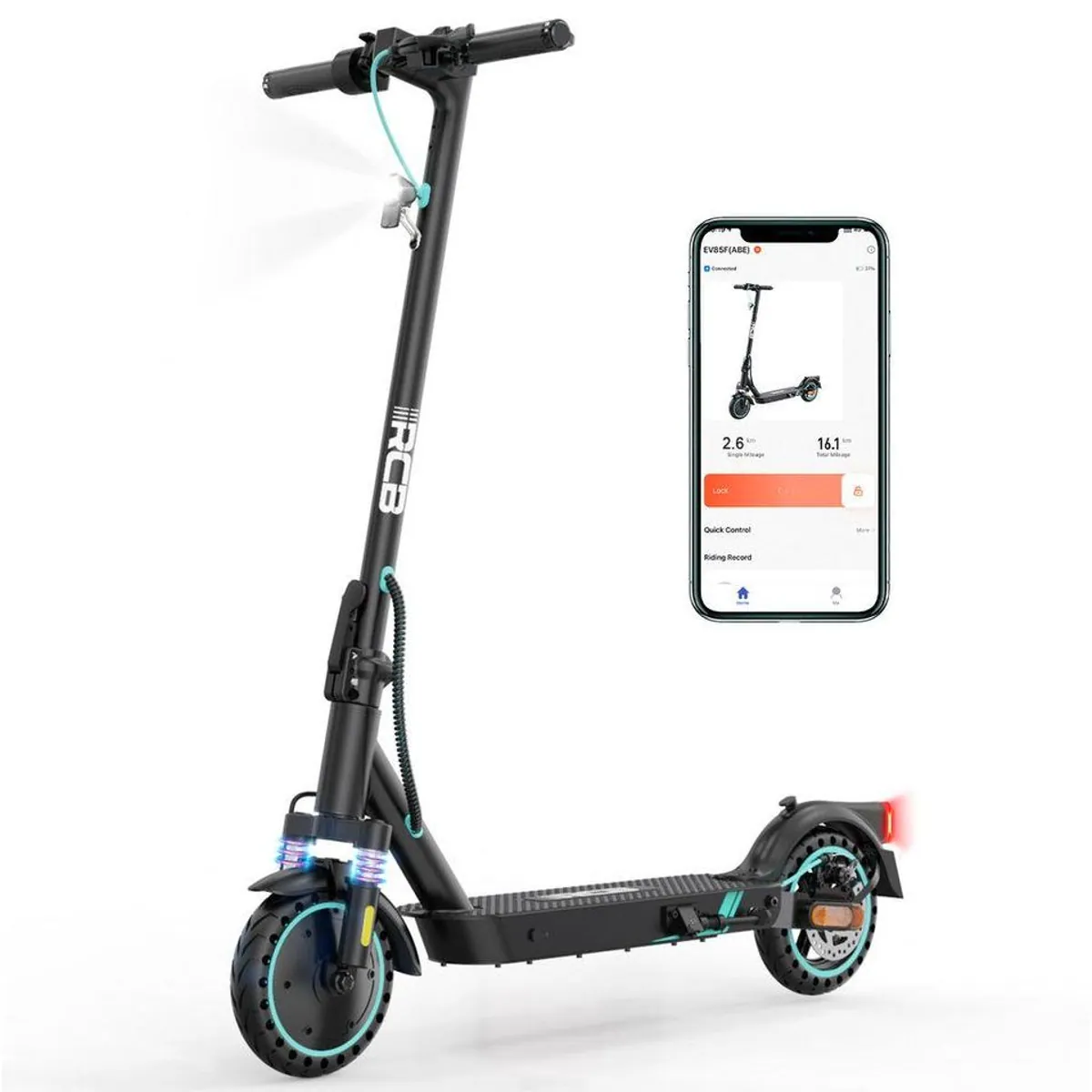 RCB EV85F E-Scooter, 400 W Motor, klappbar, APP-Steuerung