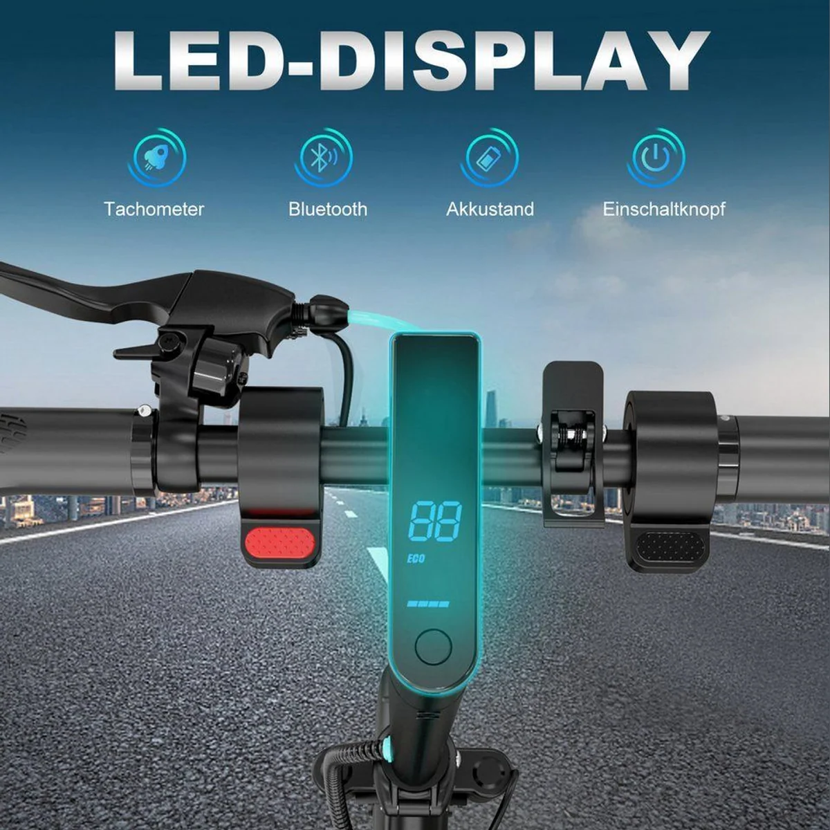 RCB EV85F E-Scooter, 400 W Motor, klappbar, APP-Steuerung 4