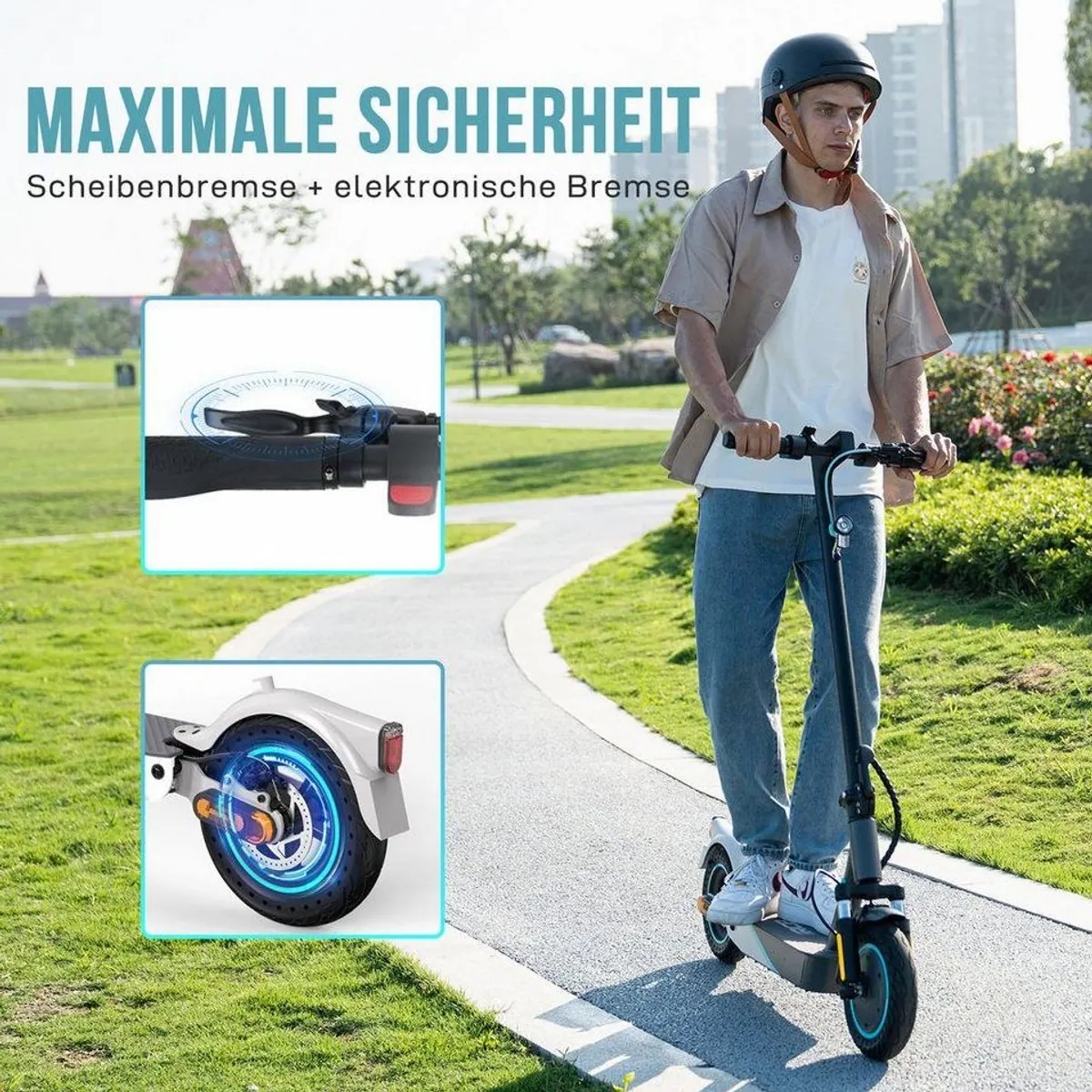 RCB E-Scooter EV10KP, Straßenzulassung, APP-Steuerung, starke Leistung 3