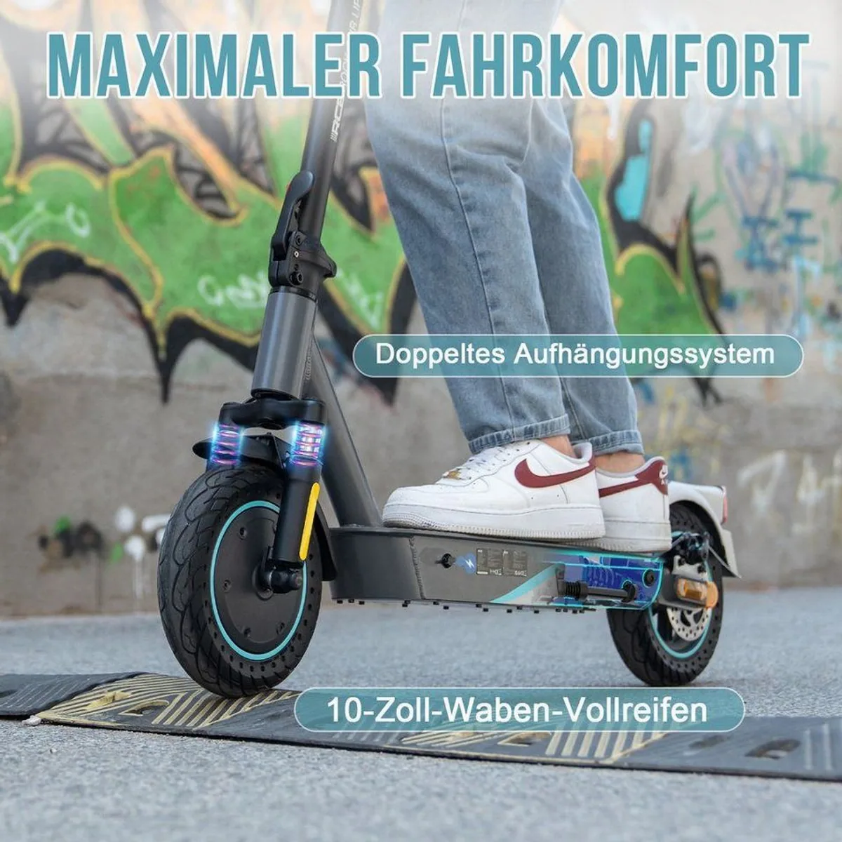 RCB E-Scooter EV10KP, Straßenzulassung, APP-Steuerung, starke Leistung 4