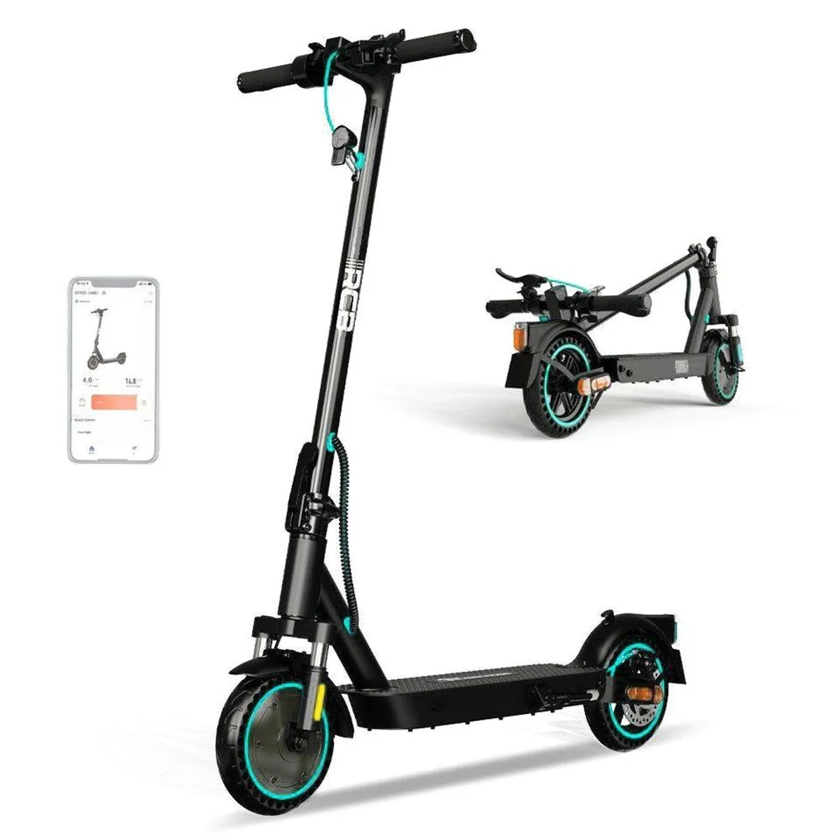 RCB EV85F E-Scooter, 400W Motor, 30 km Reichweite, APP-Funktion, faltbar