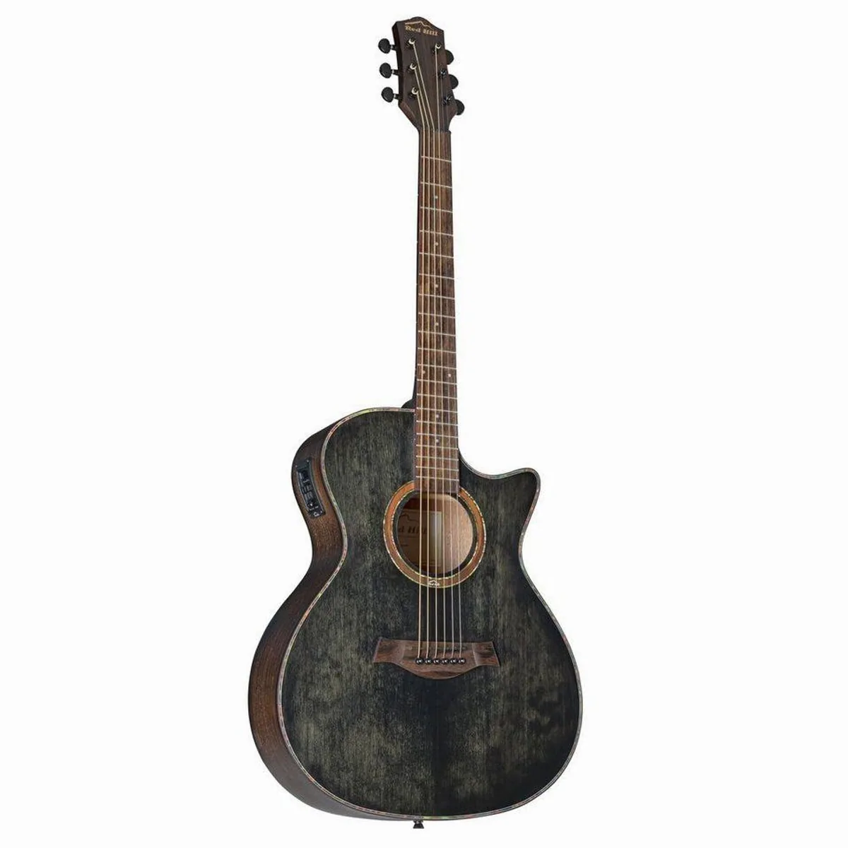 Red Hill Grand Western Vintage Black, Grand Auditorium, Cutaway-Design, hervorragender Klang