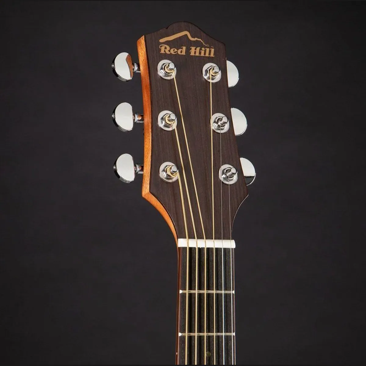Red Hill Dreadnought Mini Westerngitarre, kompakt, ideal für Reisen, mit Pickup 3